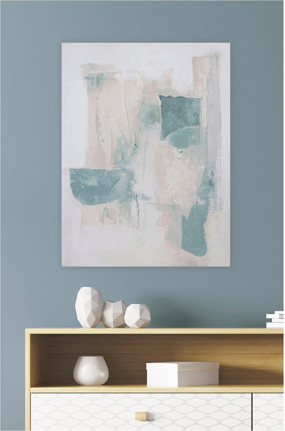 GILDE Leinwandbild »Bild rechteckig Magul weiß H. 80 cm«, (1 St.) günstig online kaufen