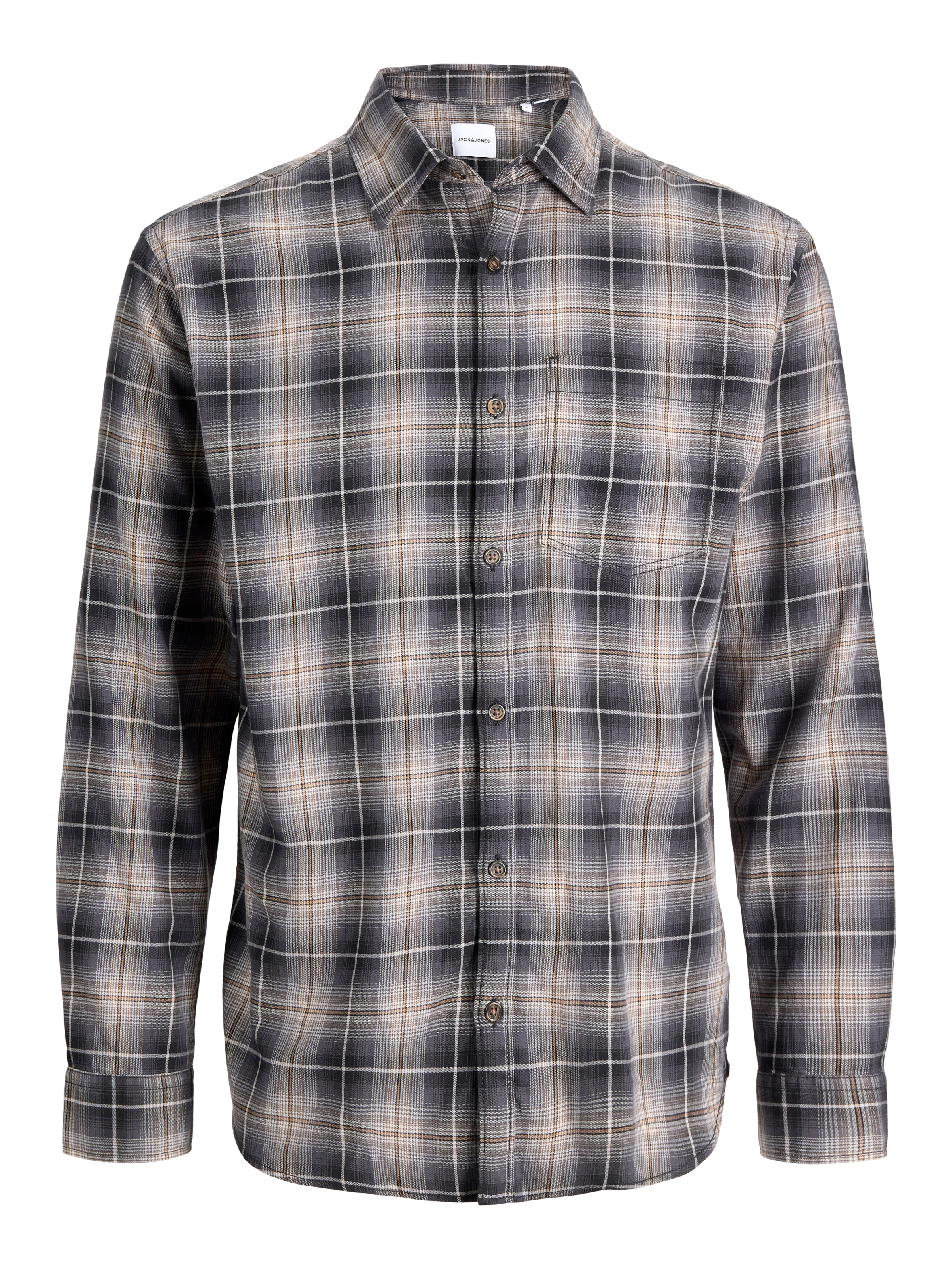 Jack & Jones PlusSize Langarmhemd »JJJAMES FLANNEL SHIRT L/S PLS« Baumwolle, regular fit
