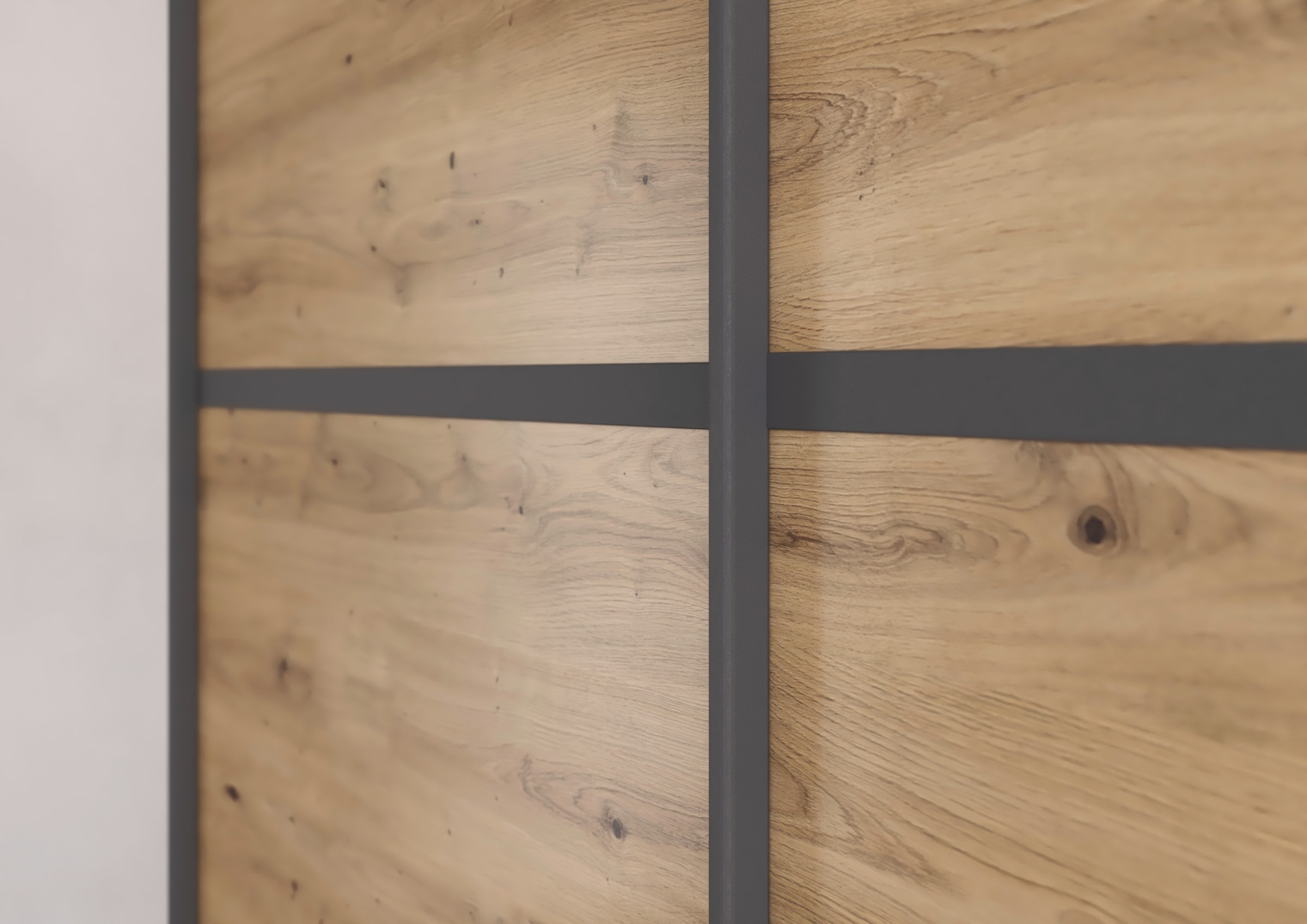 rauch Kleiderschrank »Schwebetürenschrank OTTO´s Choice Garderobe Schrank TOP ANGEBOT Avola«, (in 3 verschiedenen Ausstattungen BASIC/CLASSIC/PREMIUM), mit eleganten Zierleisten in Chrom, Schwarz oder Weiß MADE IN GERMANY