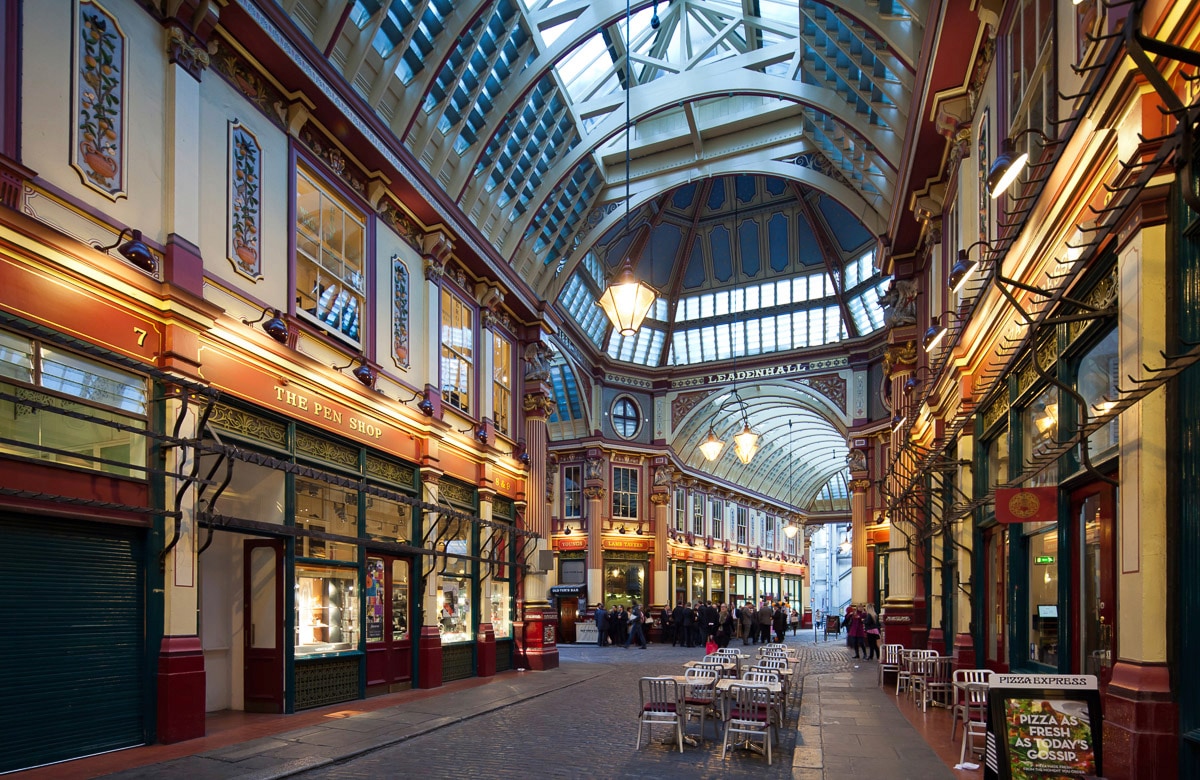 Papermoon Fototapete »LEADENHALL MARKT-LONDON ARCHITEKTUR GALERIE ARKADE XX günstig online kaufen