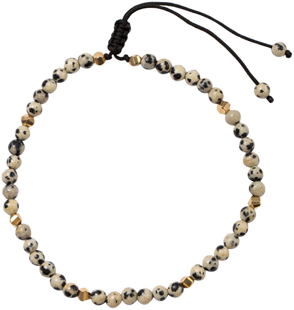 Firetti Fußketten Set »Schmuck Geschenk Körperschmuck Edelsteine«, mit Achat, Dalmatiner Jaspis, Onyx