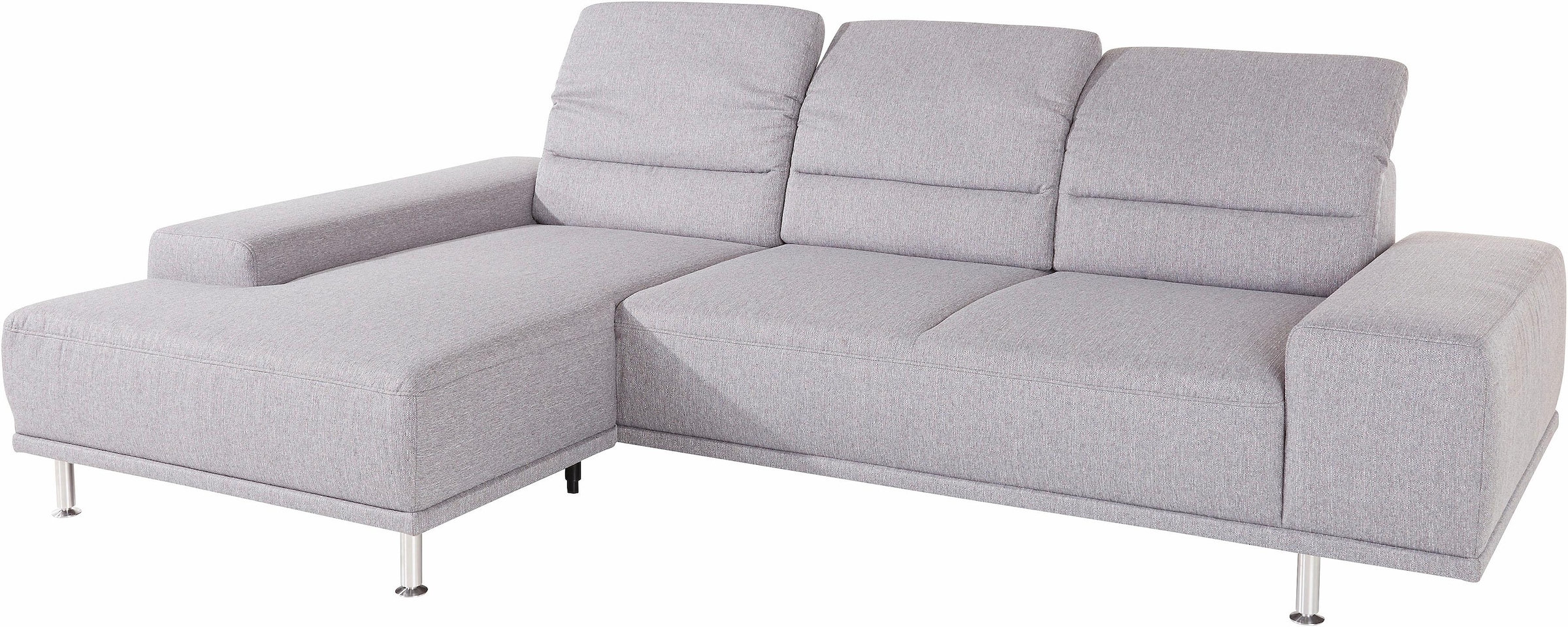 sit&more Ecksofa »Mariola L-Form«, mit Recamiere und Federkern, inklusive Sitztiefenverstellung