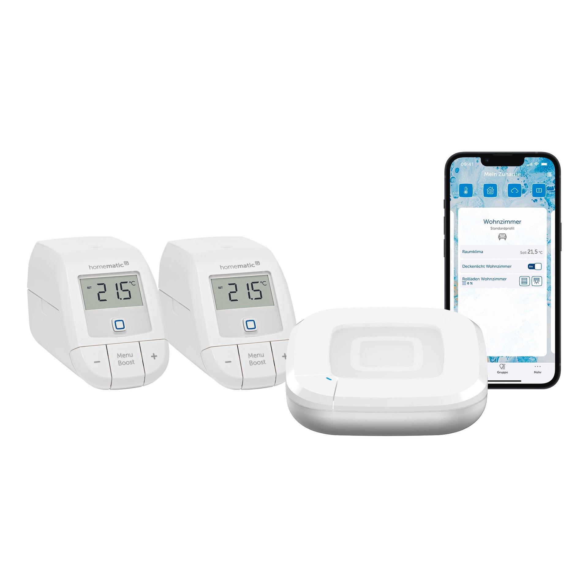Homematic IP Heizkörperthermostat »Starter Bundle Heizen Basic für 2 Heizkö günstig online kaufen