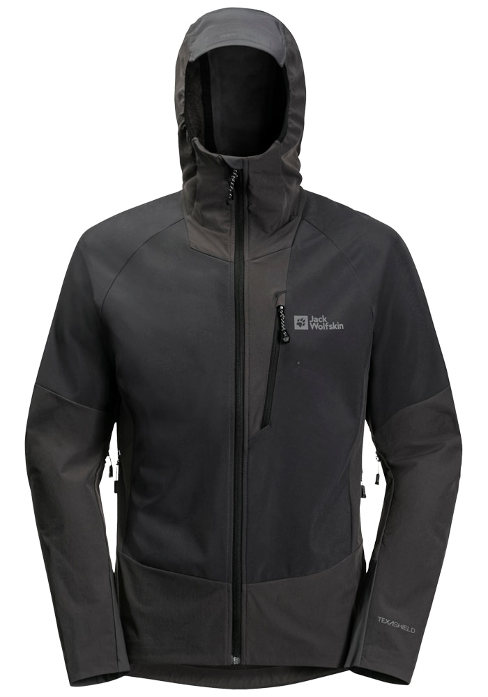 Jack Wolfskin Softshelljacke »ALPSPITZE HOODY M«, mit Kapuze