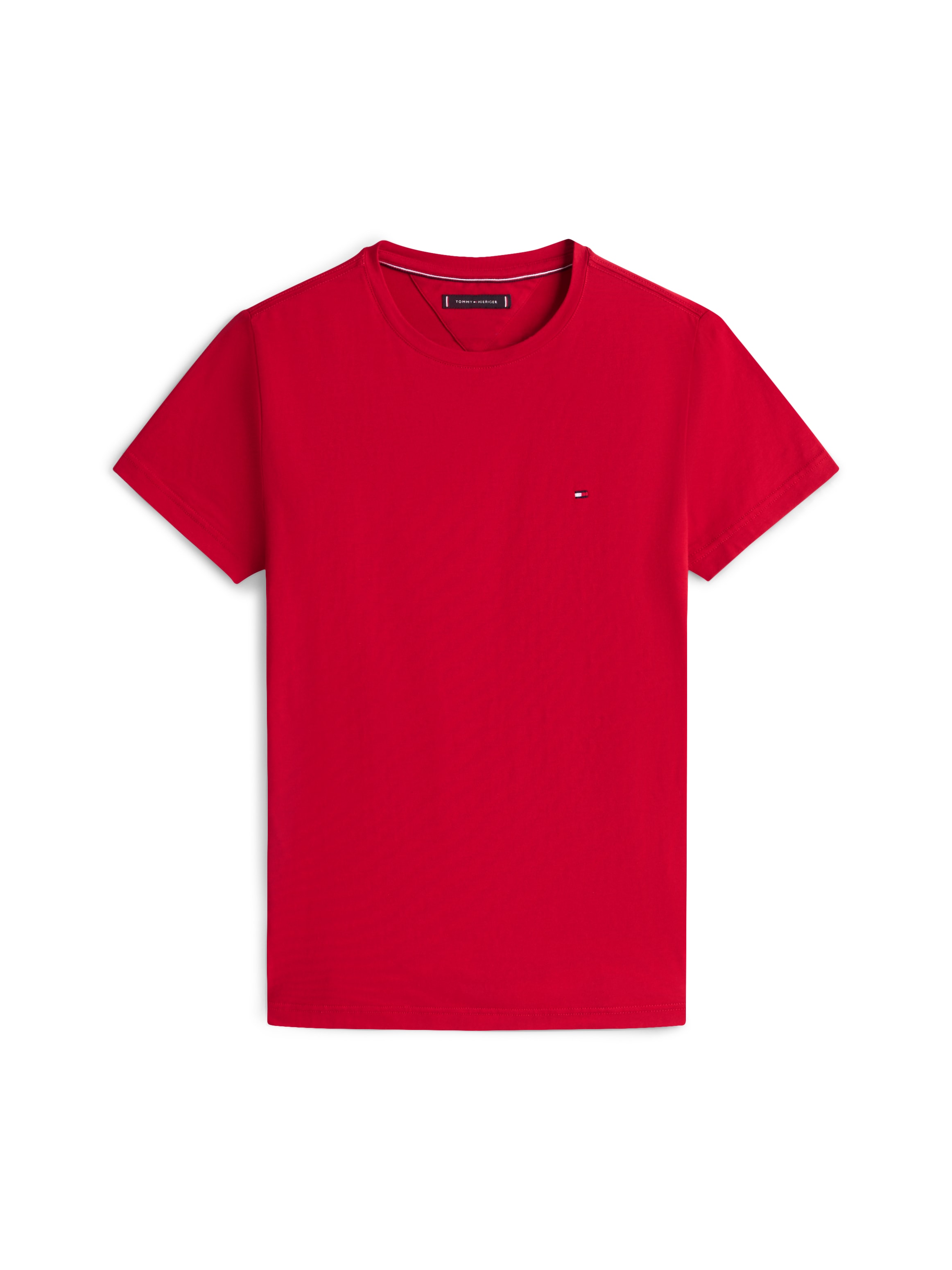 Tommy Hilfiger T-Shirt »STRETCH SLIM FIT TEE« mit Rundhalsausschnitt