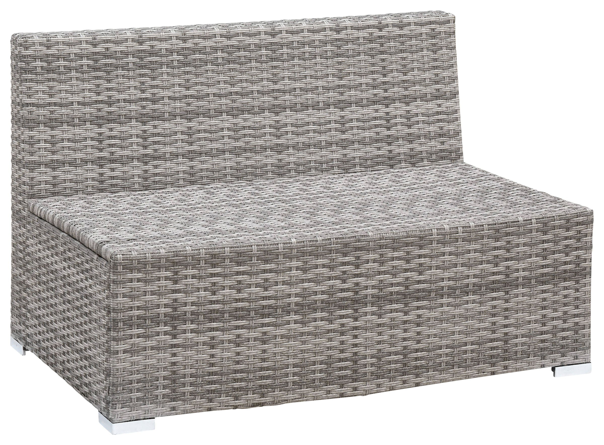 KONIFERA Gartenlounge-Set »Kalamos«, (Set, 23 tlg., 3er-Sofa, 2x 2er Sofa, Ecksofa, 2x Hocker, 2x Tisch, inkl. Auflagen), Polyrattan, Aluminium, 10 Personen, individuell aufstellbar