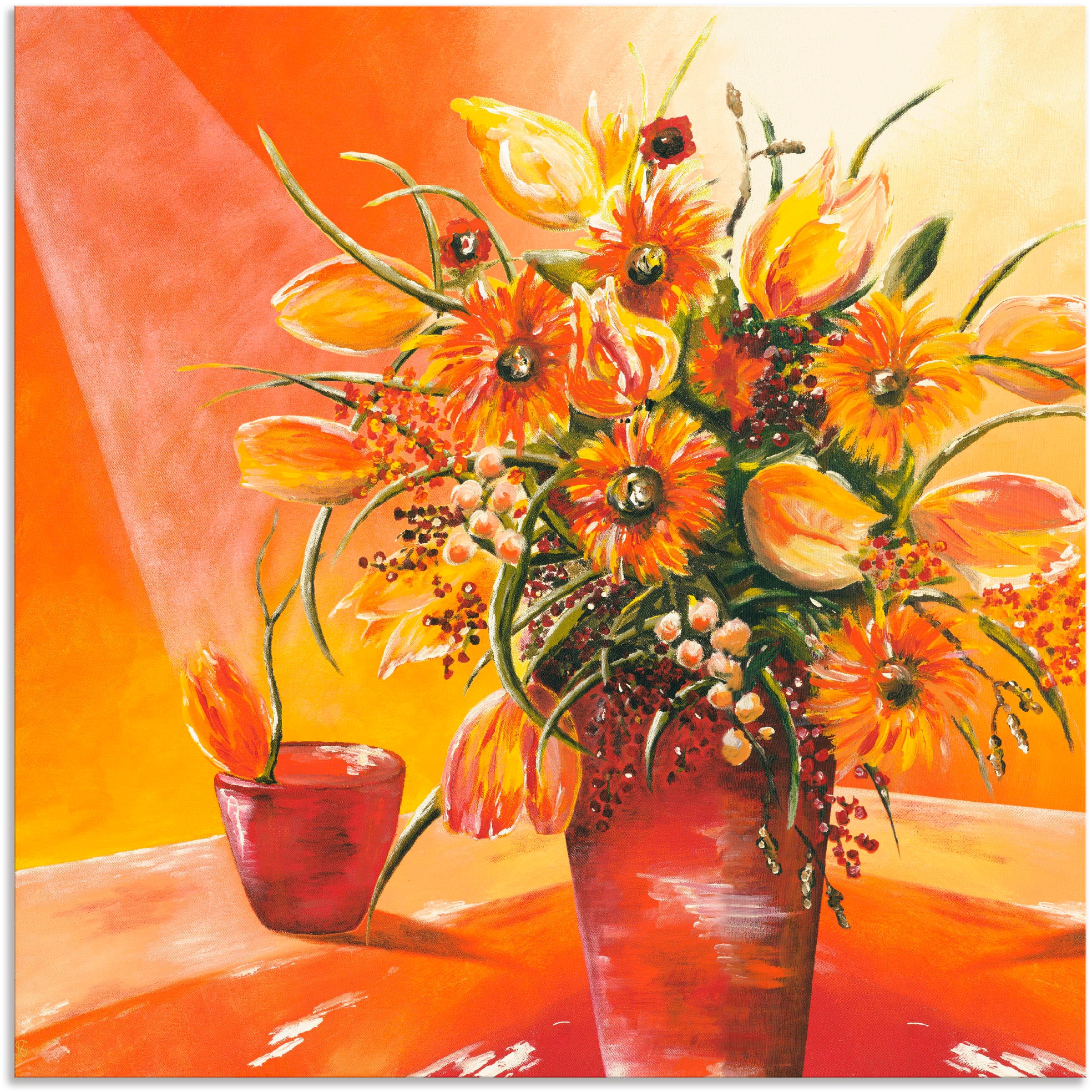 Artland Wandbild »Blumenstrauß in Vase I«, Blumen, (1 St.), als Alubild, Outdoorbild, Leinwandbild, Wandaufkleber, versch. Größen