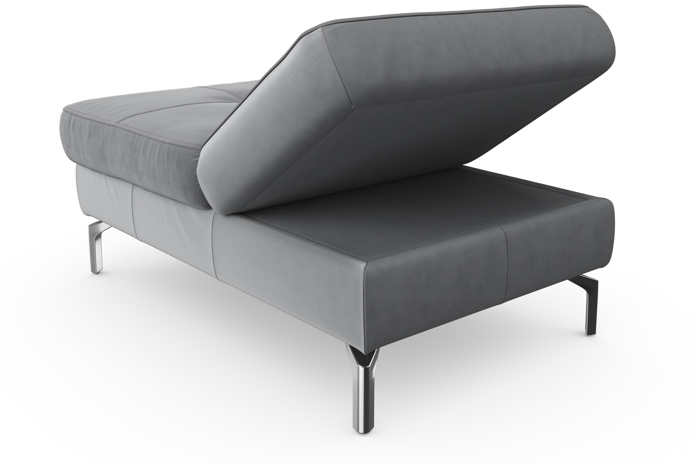 sit&more Hocker »Bendigo«, mit Klappfunktion, Bodenfreiheit 15 cm, wahlweise in 2 Fußfarben