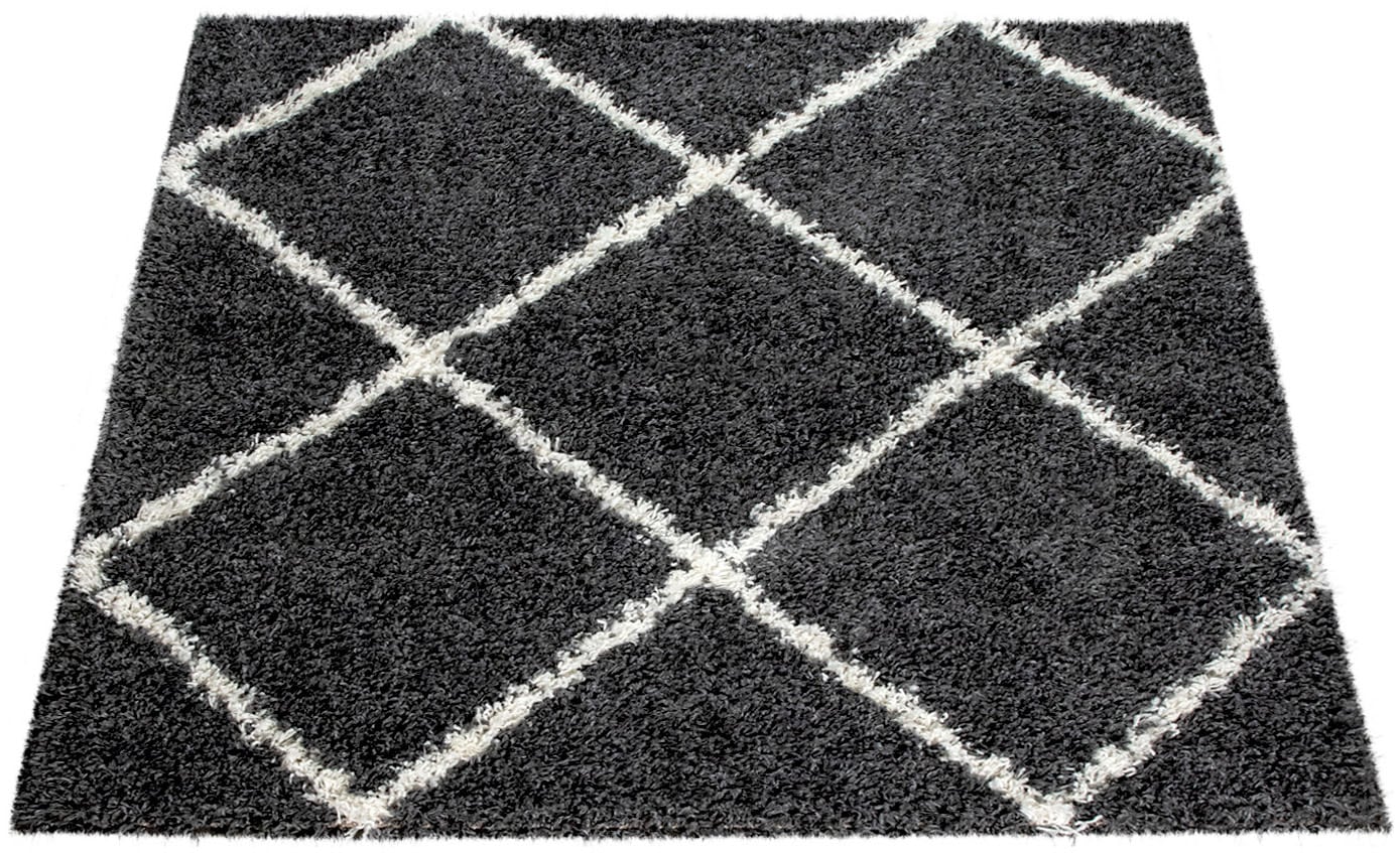 Paco Home Hochflor-Teppich »Kalmar 441«, rechteckig, 40 mm Höhe, Scandi Des günstig online kaufen