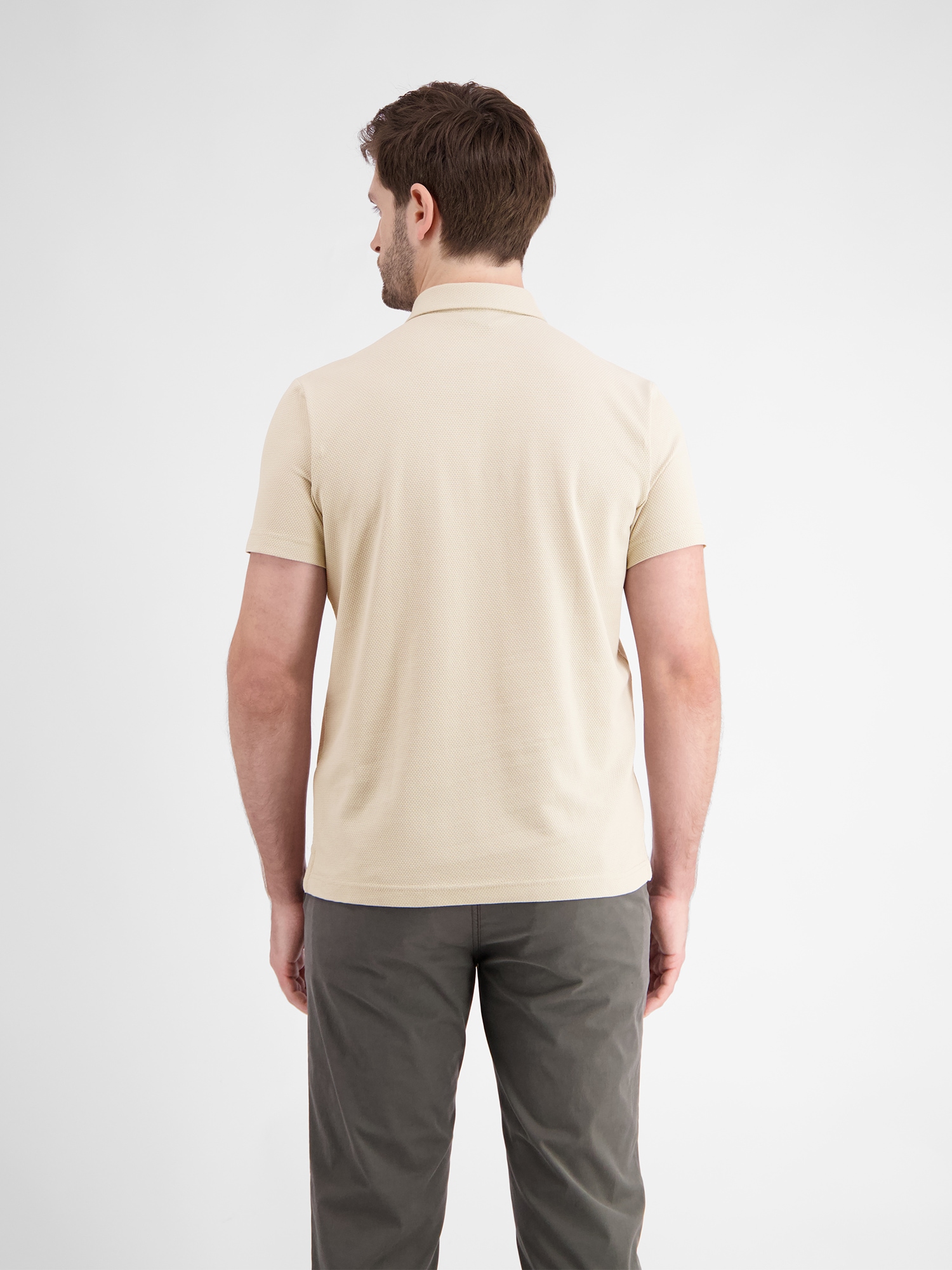 LERROS Poloshirt »LERROS Herren Poloshirt in sportiver Waffelpiquéqualität«