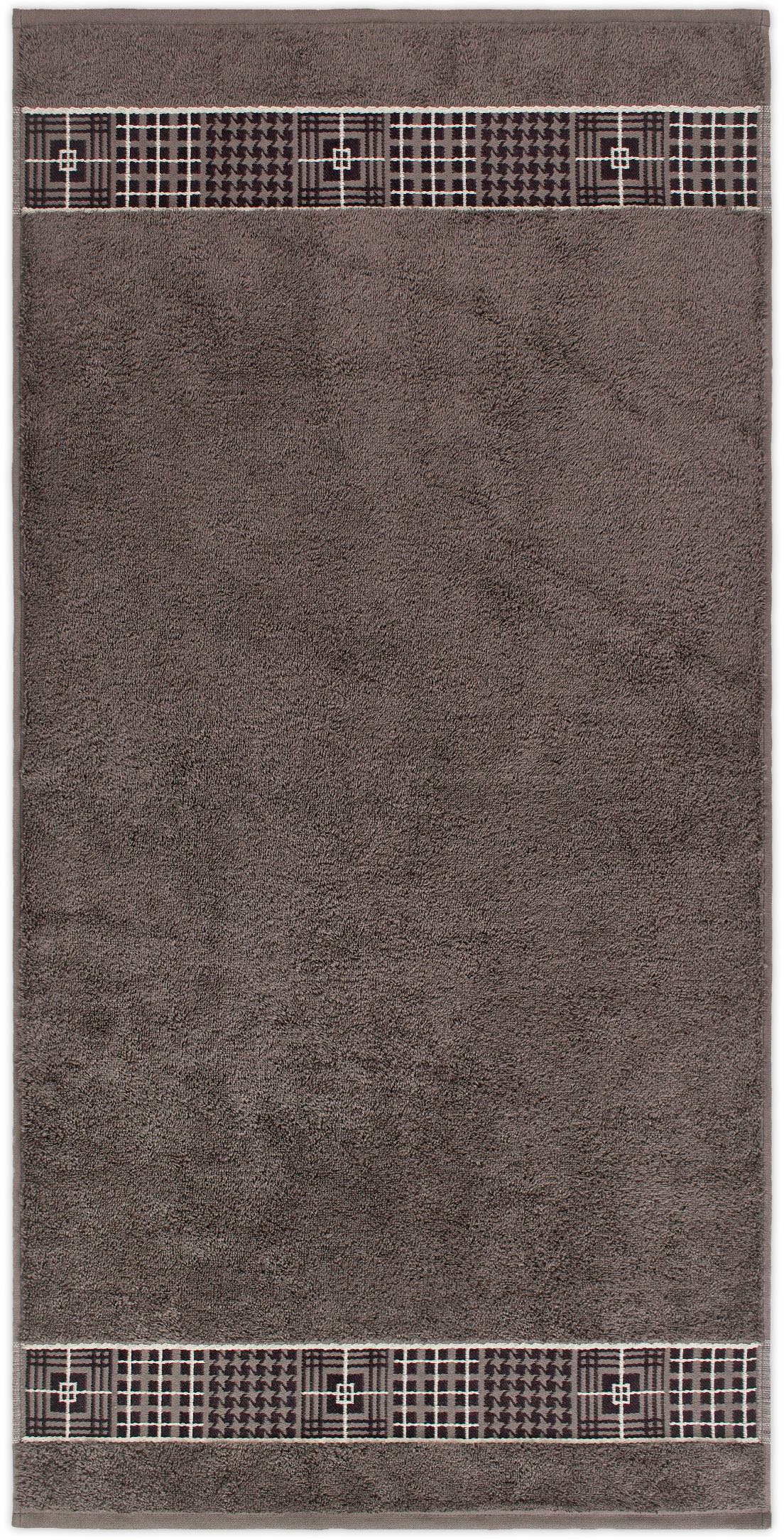 Möve for frottana Handtuch »Fjord« mit tollem Uni Karo günstig online kaufen