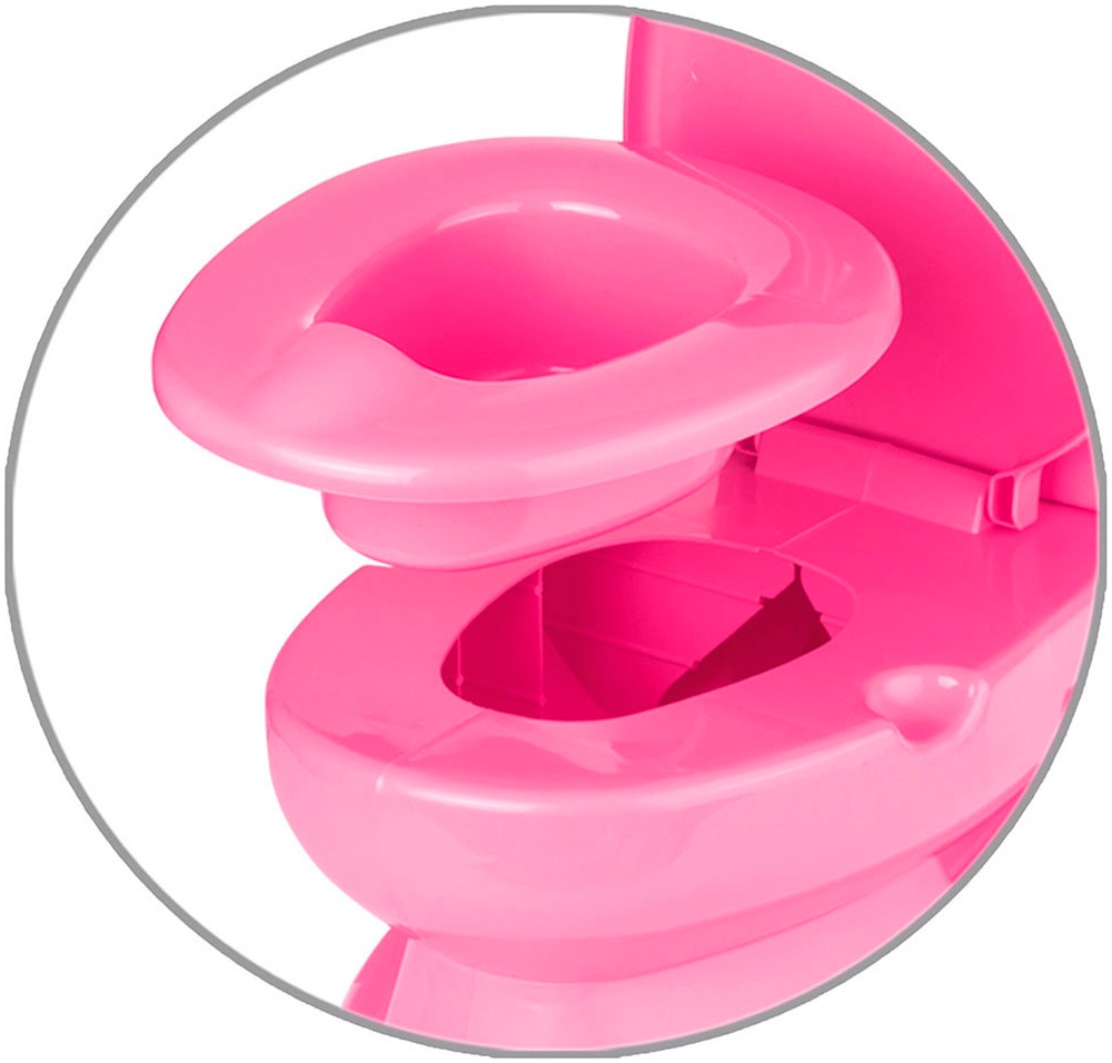 BabyGo Toilettentrainer »Baby Potty, pink«, pädagogoisches Töpfchen