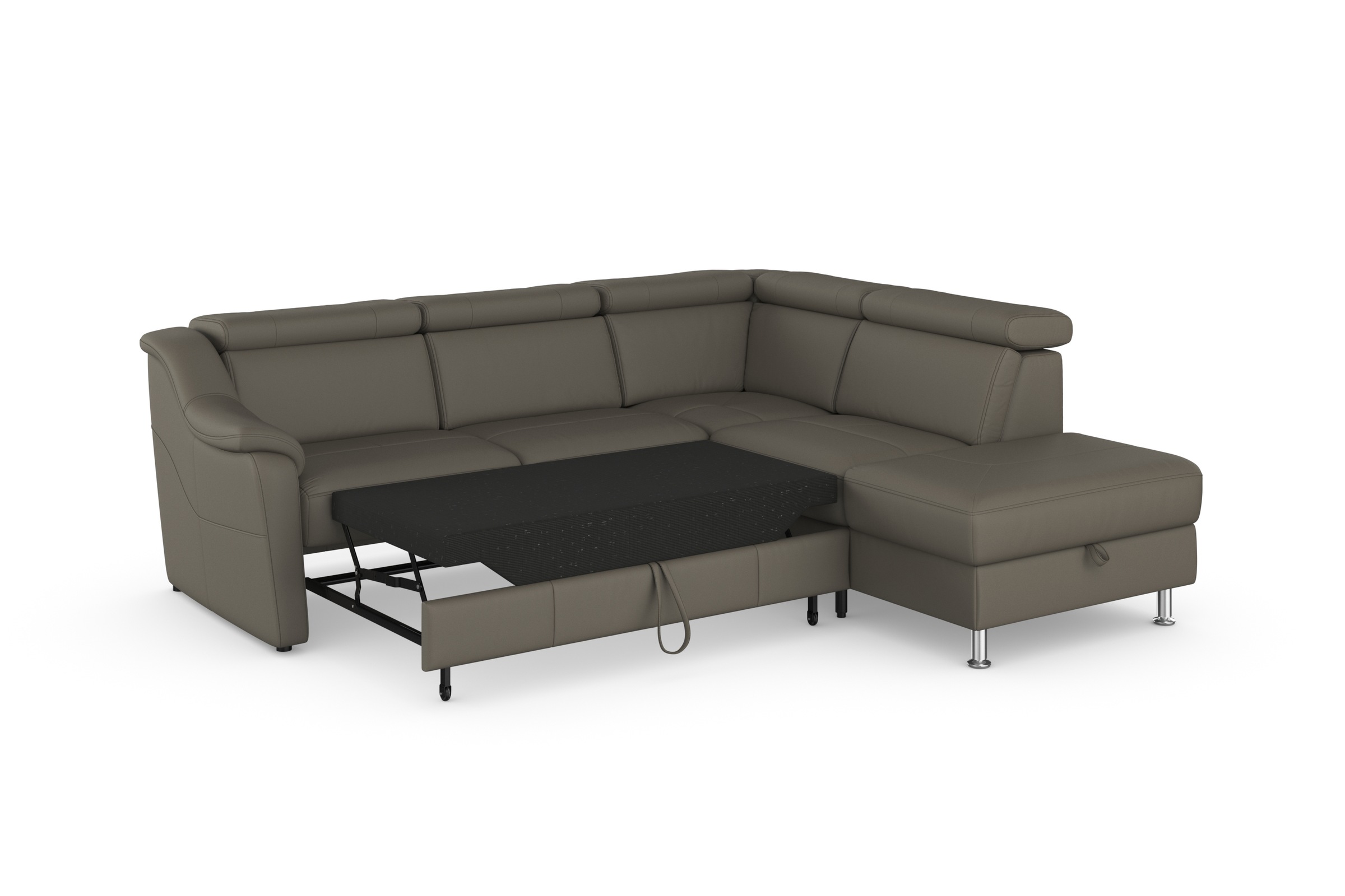 sit&more Ecksofa »Freetown L-Form«, inklusive Kopfteilverstellung und komfortablem Federkern