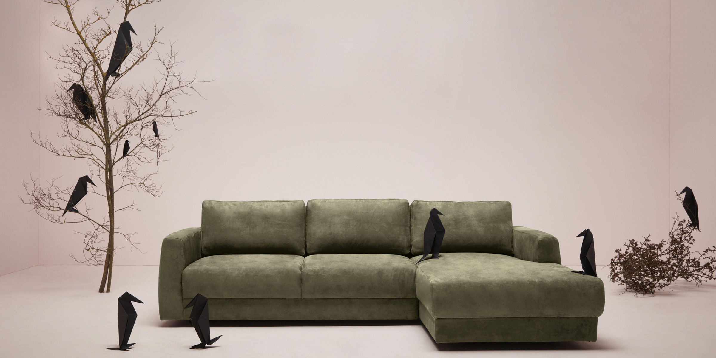andas Ecksofa »Hobro L-Form«, in 3 Bezugsqualitäten in vielen Farben, Design by Morten Georgsen