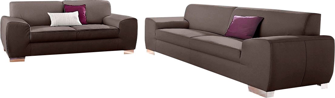 DOMO collection Polstergarnitur »Ricardo kubisch, modern und elegant, beque günstig online kaufen