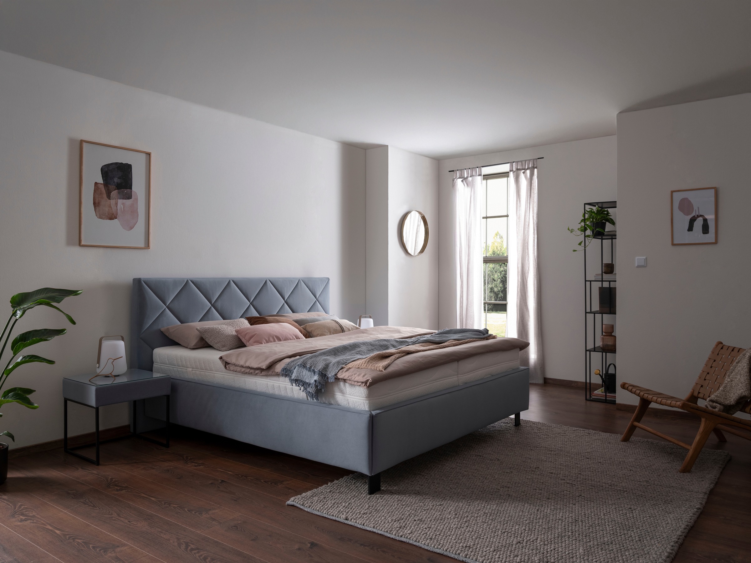 alina Polsterbett »Nicuro« 180x200cm, mit verschiedenen Matratzen und Lattenrosten