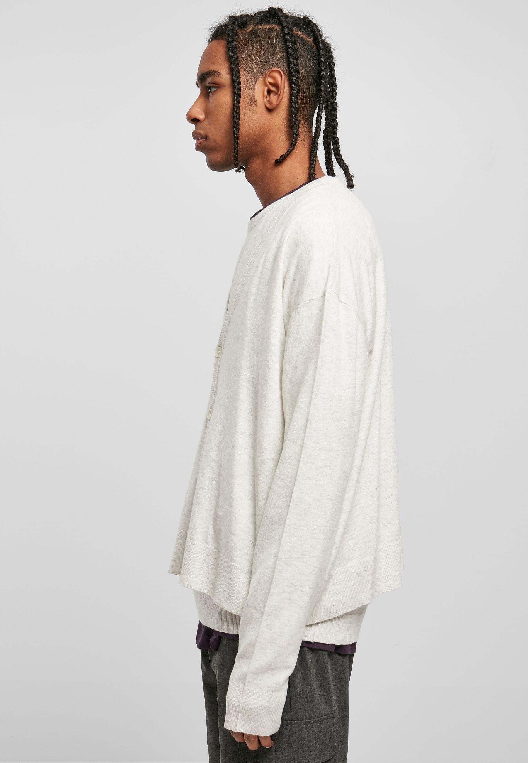 URBAN CLASSICS Strickjacke »Urban Classics Herren Eco Mix Boxy Cardigan« 1 Stk. tlg.