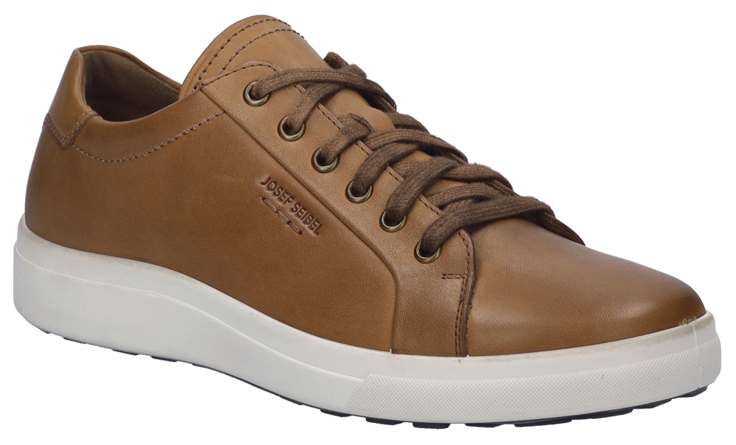 JOSEF SEIBEL Sneaker »Maddox 05«, Businessschuh, Schnürschuh, Komfortschuh in weiter Form cognac 48 48 Lässiger Schnürschuh mit seitlicher Logoprägung