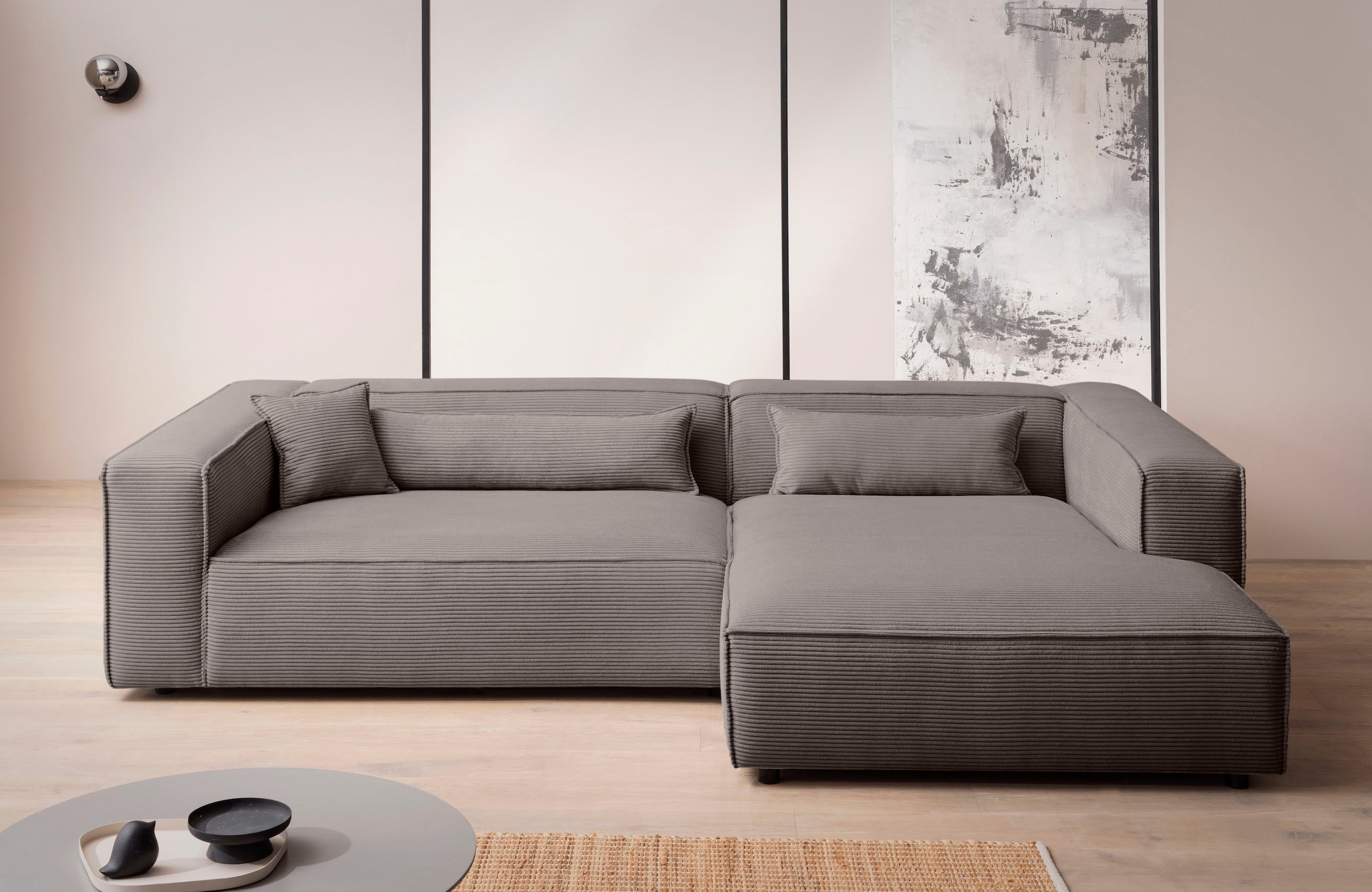 LeGer Home by Lena Gercke Ecksofa »PIARA XXL, Big-Sofa in Cord oder Leineno günstig online kaufen