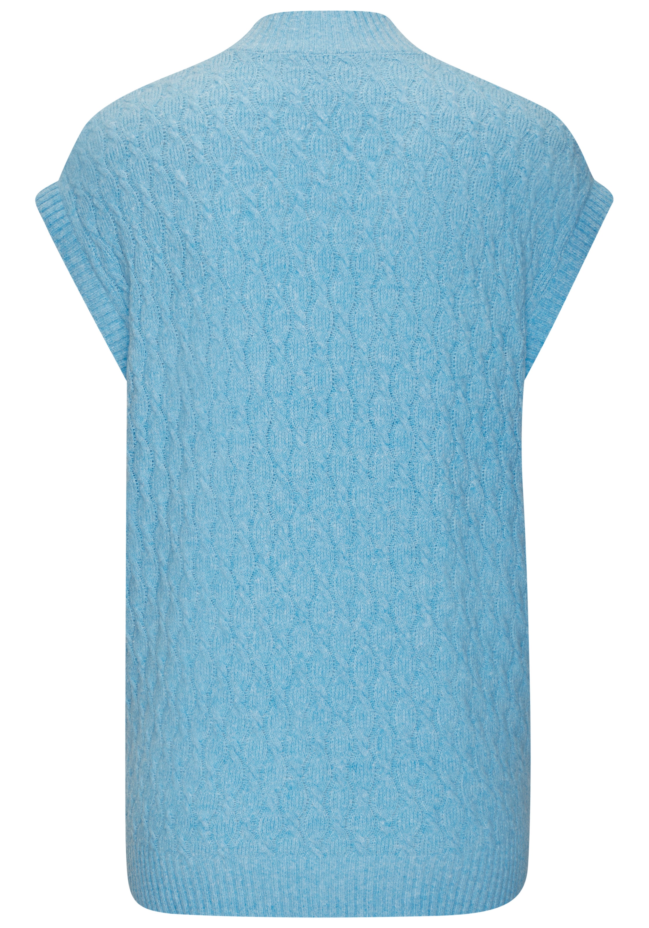 French Connection Pullunder mit Zopfmuster und kleinem Stehkragen, Loungewear