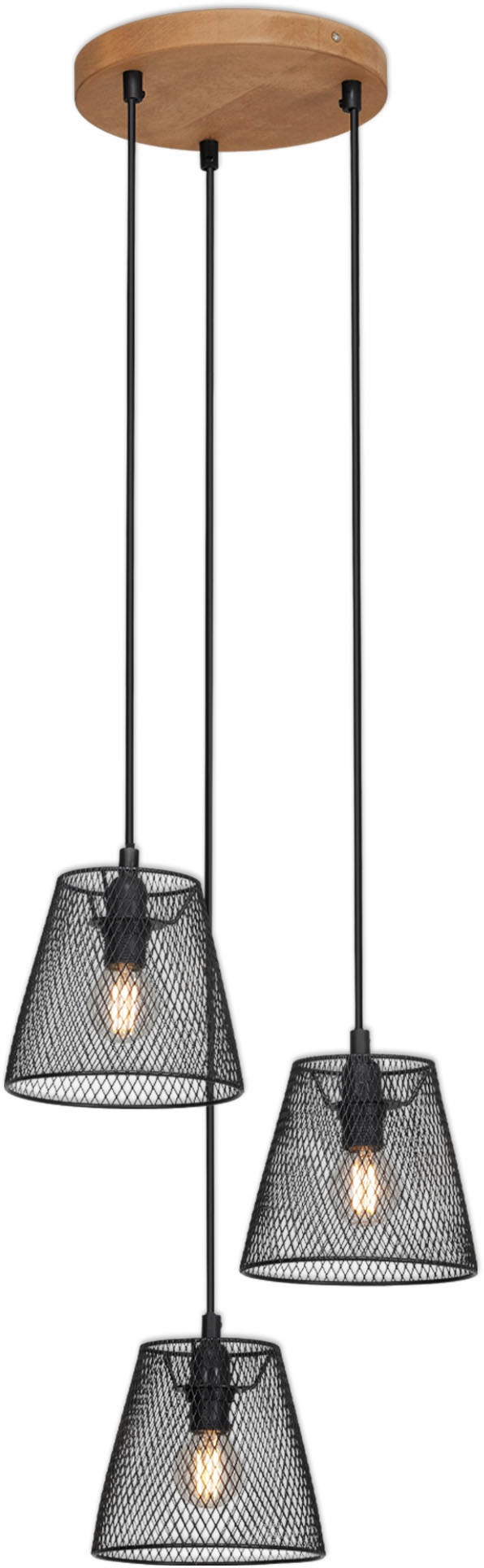 Briloner Leuchten Pendelleuchte »Pendelleuchte TAUNUS«, 3-flammig, retro/vi günstig online kaufen
