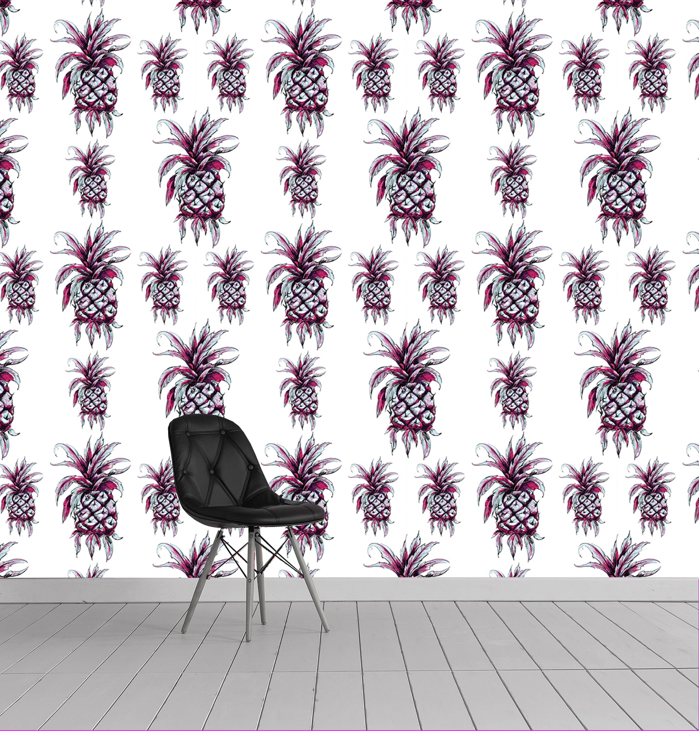 queence Vinyltapete »Ayat«, bedruckt-tropisch, 90x250cm, selbstklebend, kinderleichte Anbringung, Sticker
