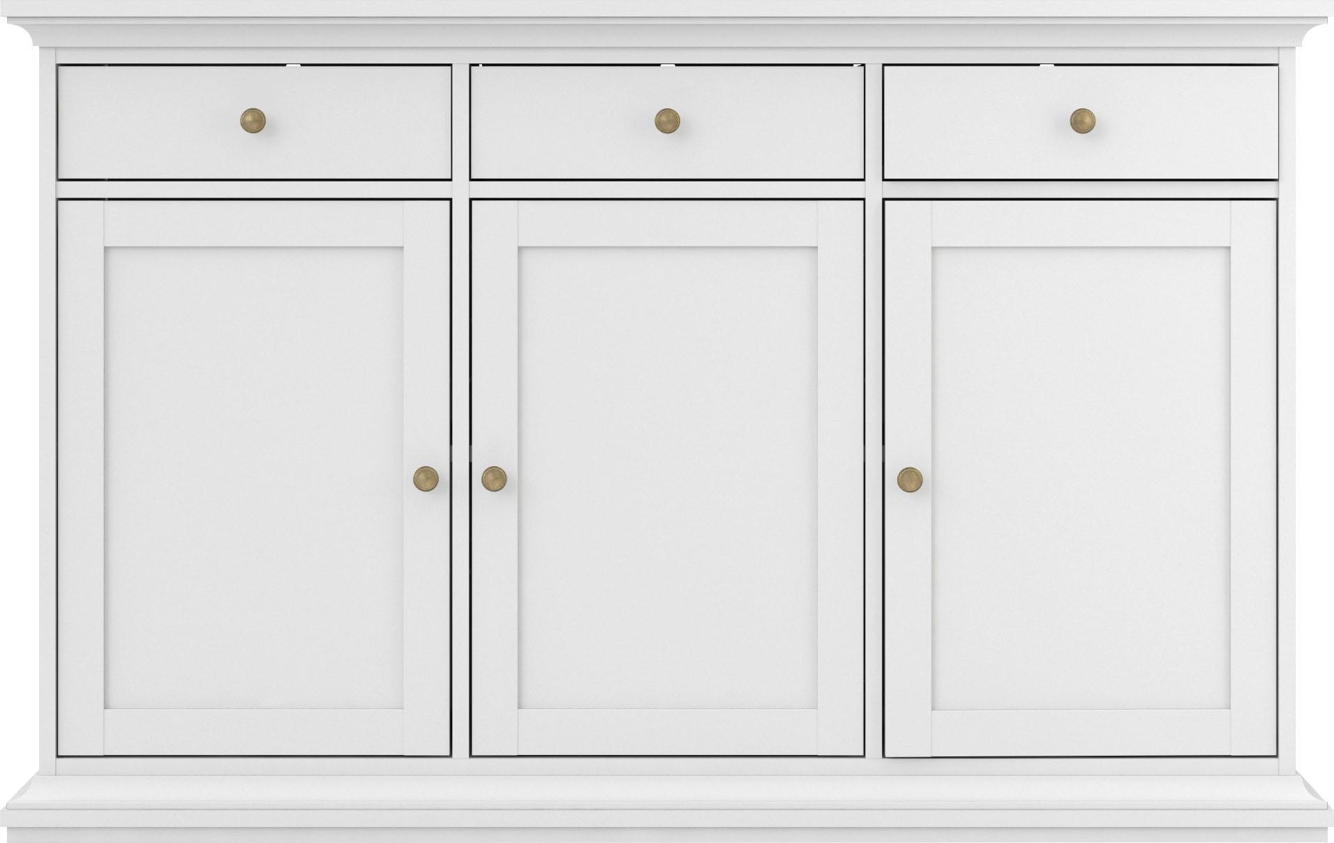 Home affaire Kommode "Paris", mit vielen Staurammöglichkeiten und einer Rah günstig online kaufen