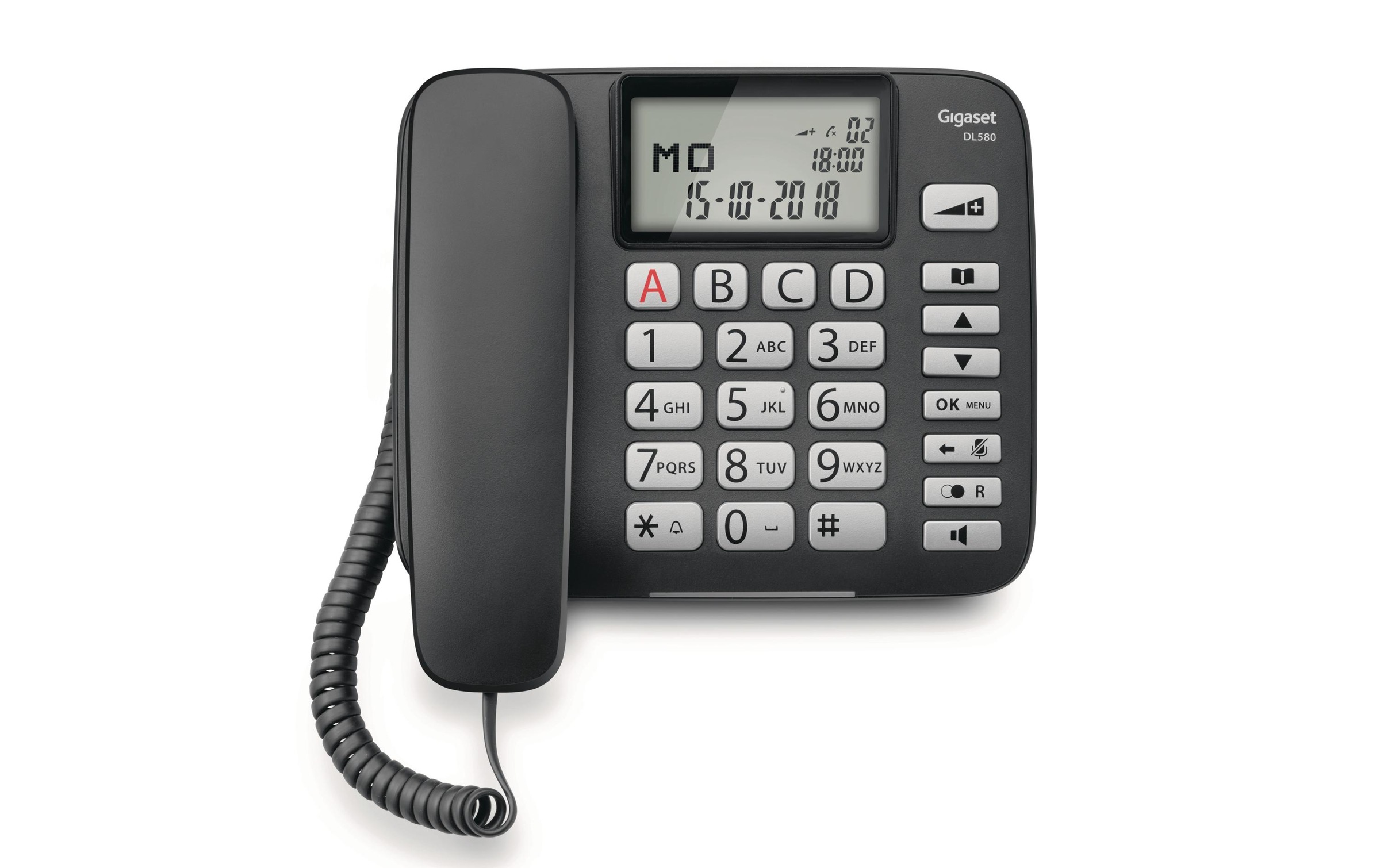 Gigaset Kabelgebundenes Telefon »DL580 Schwarz« ( )