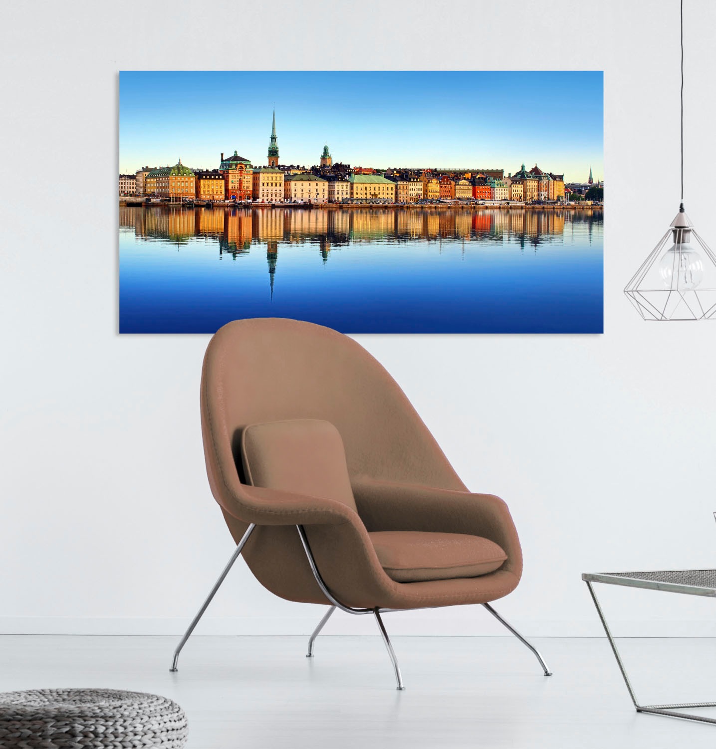 queence Acrylglasbild »Skyline«, Skyline-Gebäude-Städte-Himmel-Europa-Hamburg, Fine Art-Print in Galeriequalität