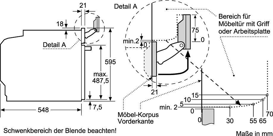 8. Bild von NEFF Dampfbackofen »B45FS22N0«, N 90, B45FS22N0, mit Teleskopauszug nachrüstbar, easyClean, mit Slide&Hide®