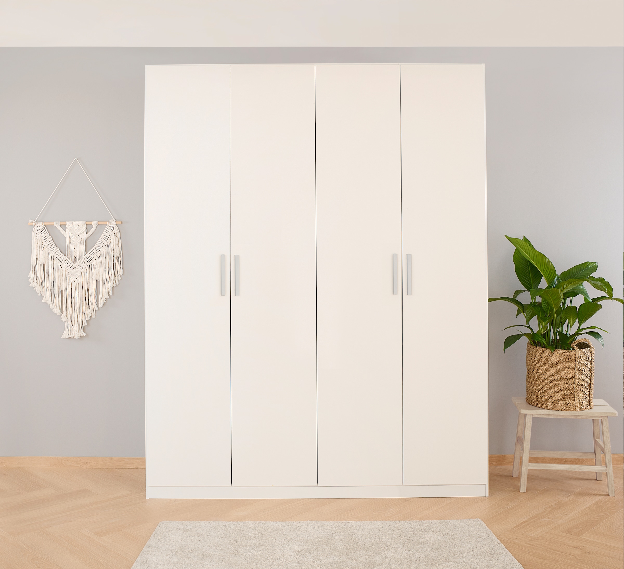 rauch Drehtürenschrank »Kleiderschrank Schrank Garderobe KOLUNA mit Dekor-Front«, inkl. 2 Innenschubladen sowie extra Einlegeböden MADE IN GERMANY