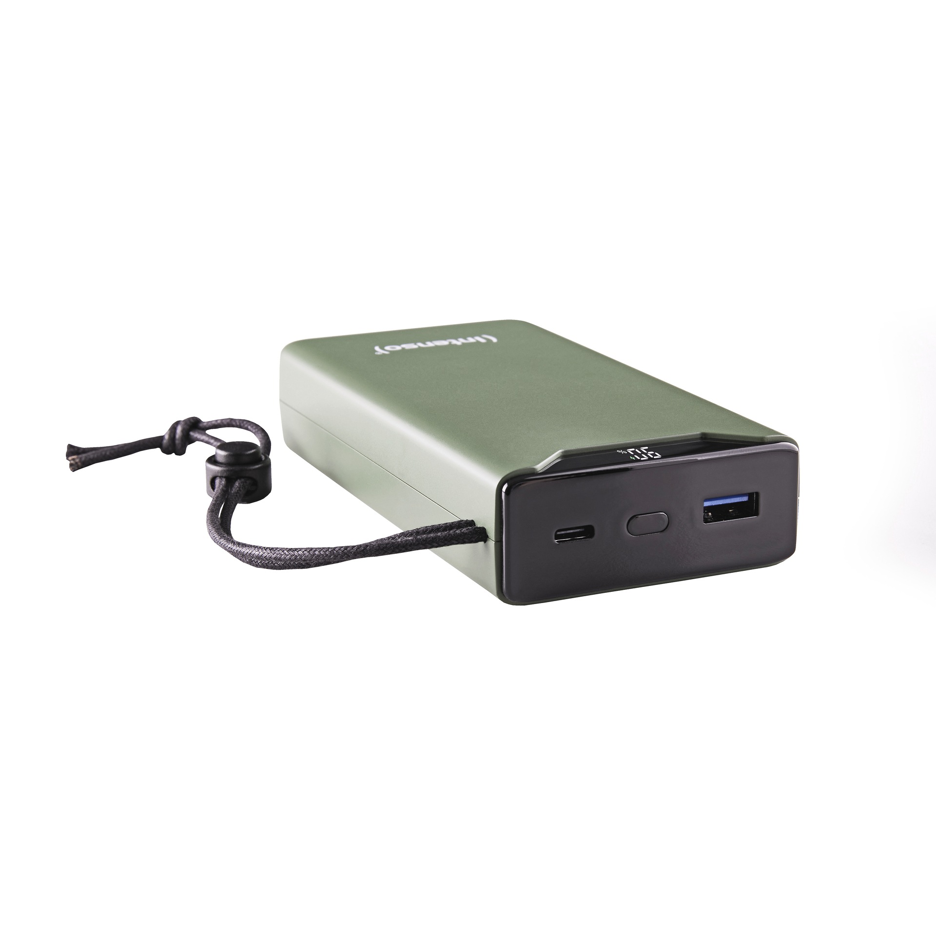 Intenso Powerbank »F20000 20.000 mAh 20 W«, Intenso Power Bank F20000 green, Power Delivery und Qualcomm Quick Charge 3.0, mit USB-C zu USB-C Kabel