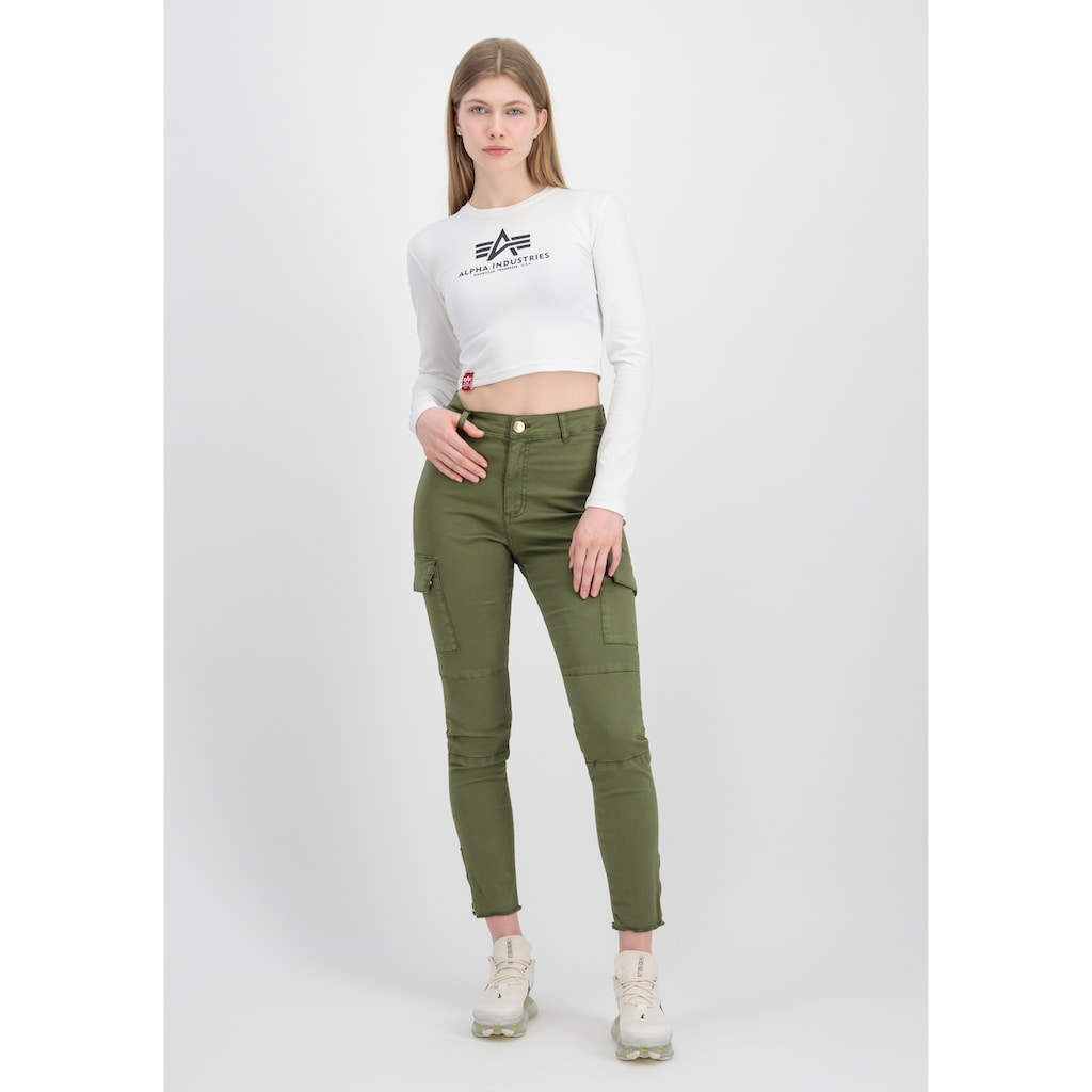 Alpha Industries Longsleeve »ALPHA INDUSTRIES Women - Longsleeves Basic Cropped LS Wmn«