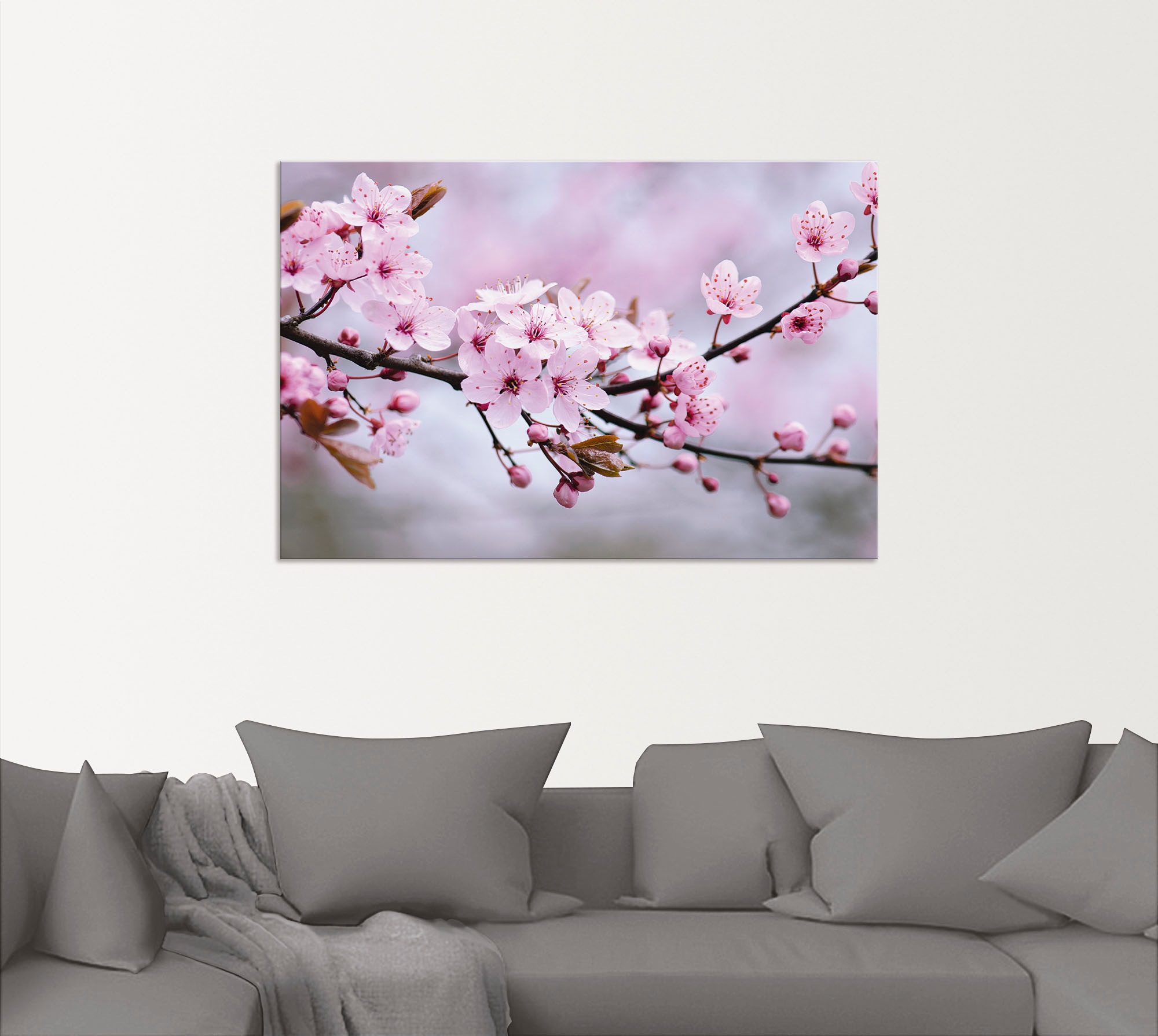 Artland Wandbild »Kirschblüten«, Blumen, (1 St.), als Alubild, Outdoorbild, Leinwandbild, Poster, Wandaufkleber