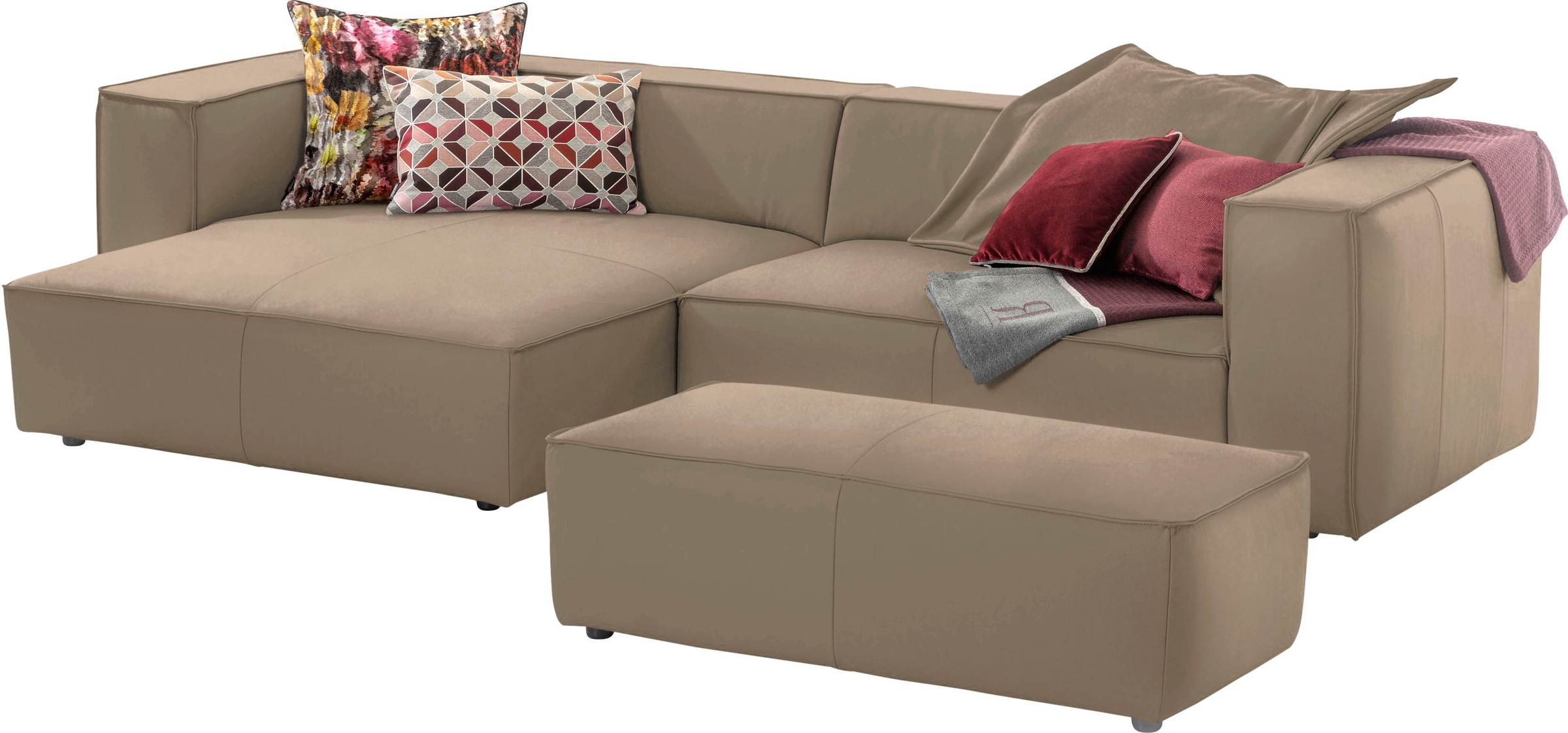 W.SCHILLIG Ecksofa »around-the-block, modern und elegant, bequem, L-Form«, günstig online kaufen