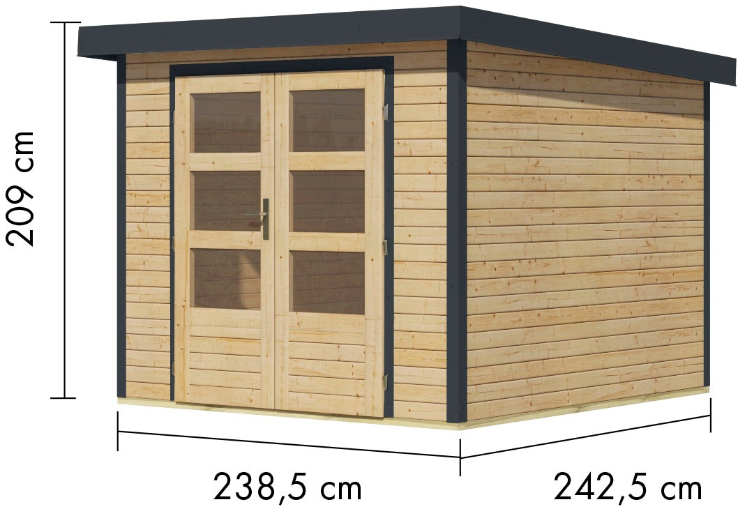 Karibu Gartenhaus »Jupiter 3,5 A«, in verschiedenen Farben