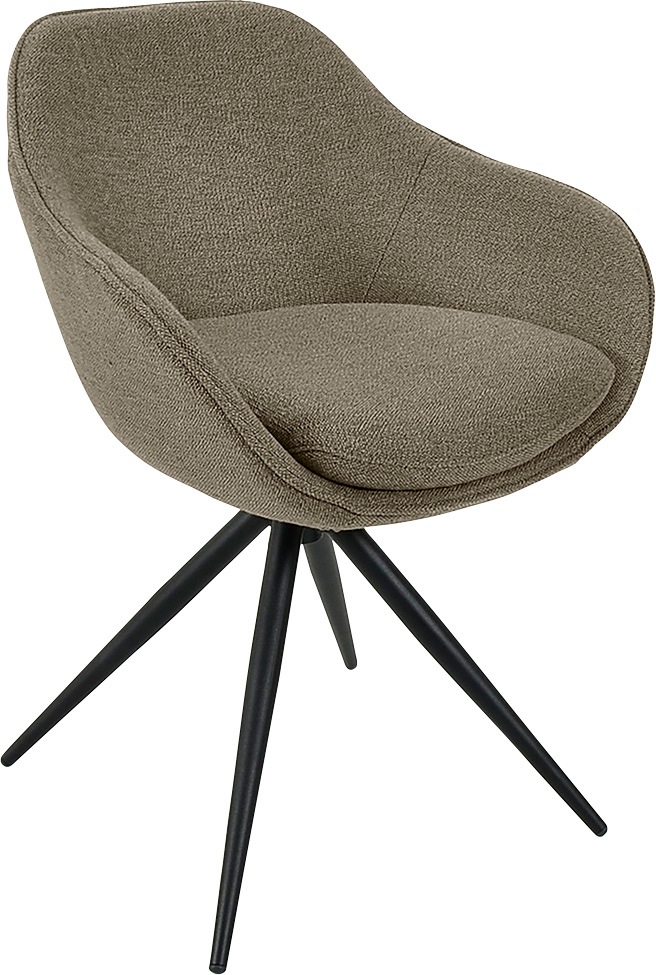 K+W Komfort & Wohnen Drehstuhl »ZOOM« () 4-Fuß Drehstuhl mit Gestell aus Me günstig online kaufen