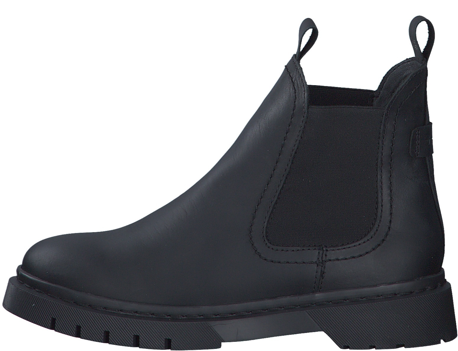 Tamaris Chelseaboots, Blockabsatz, Schlupfboots, Stiefelette mit zwei Anziehlaschen