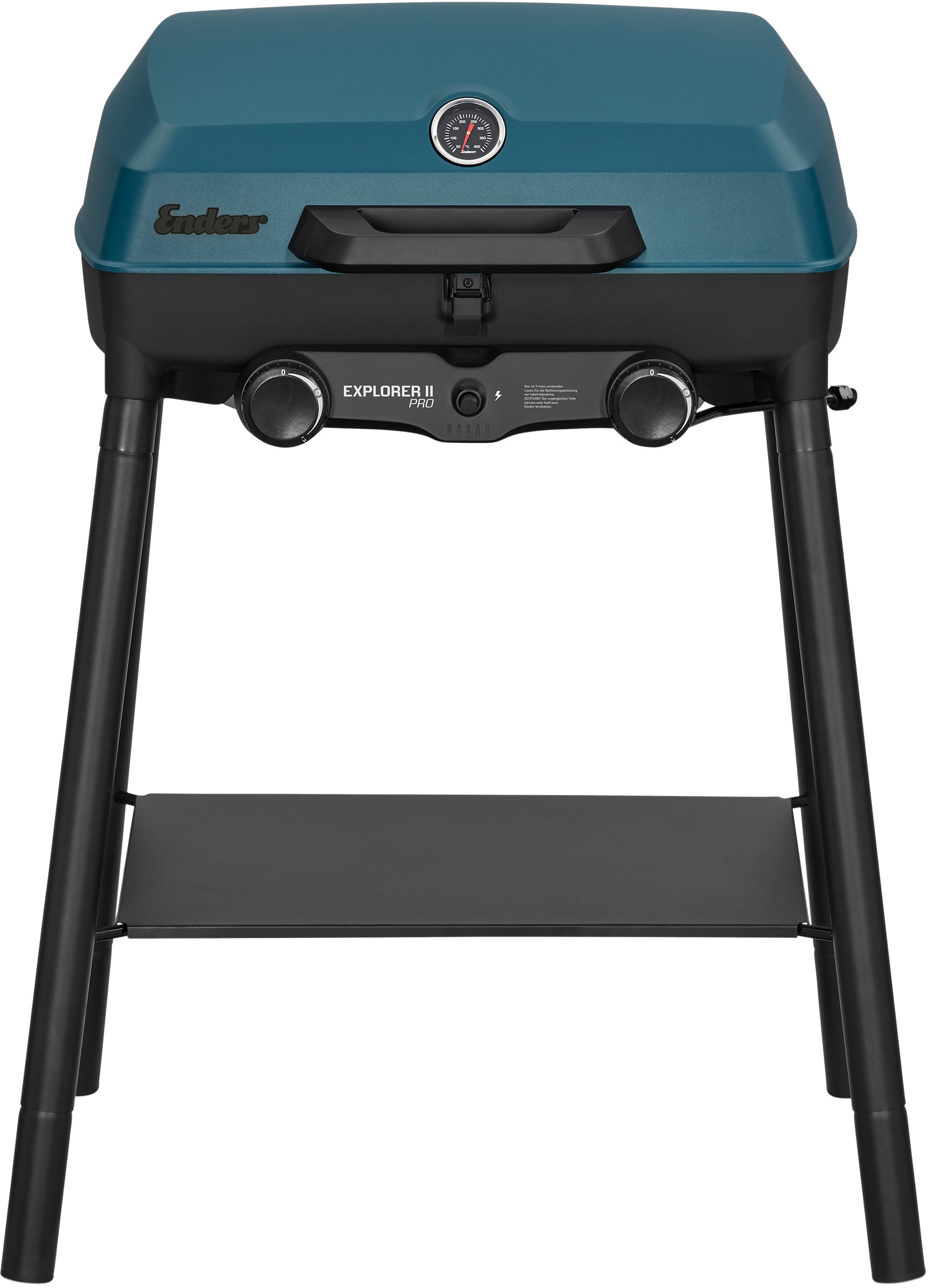 Enders® Gasgrill »Campinggrill Explorer II PRO«, robustes Gehäuse und Garhaube aus langlebigem und leichtem Aluguss