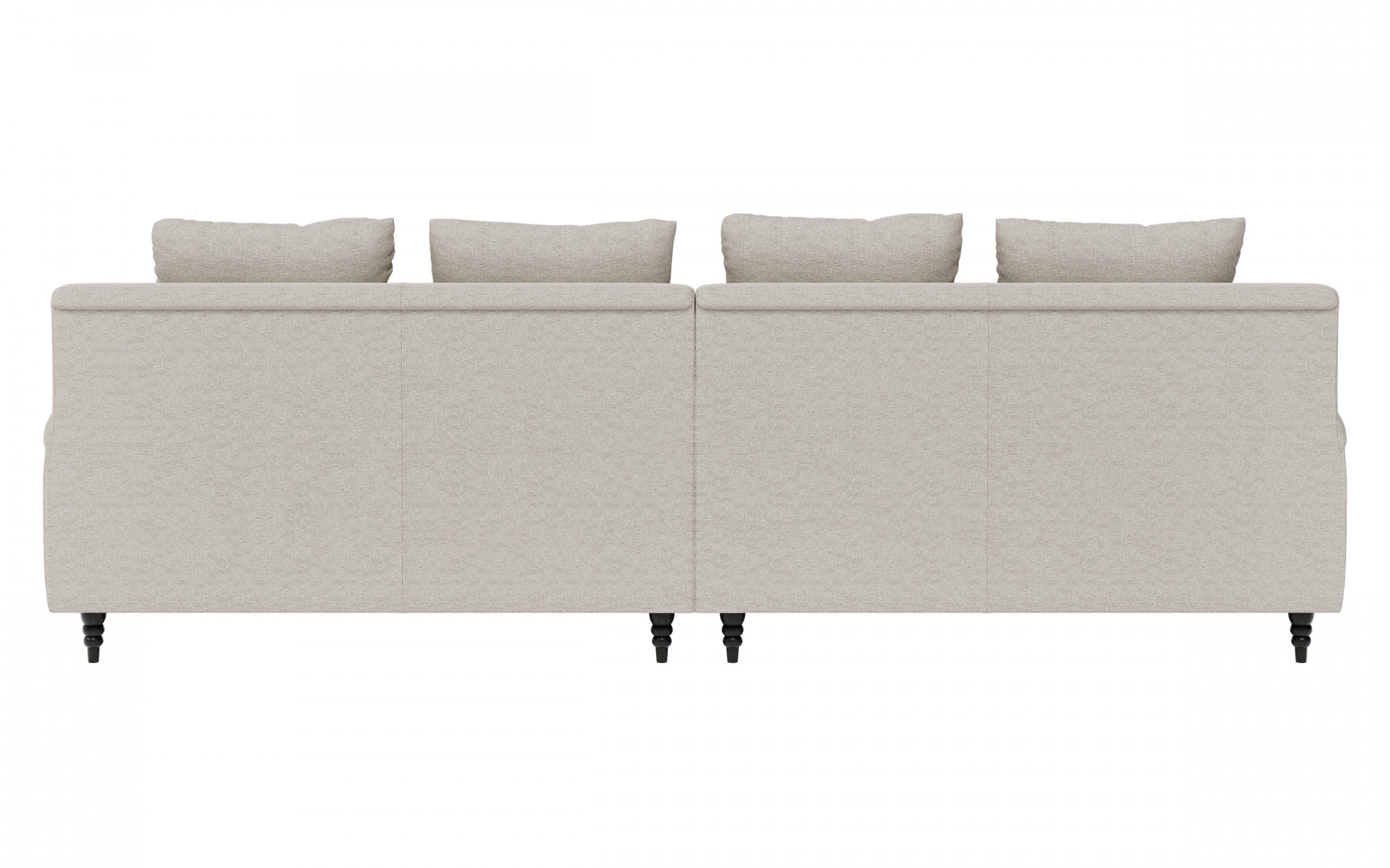 Guido Maria Kretschmer Home&Living Big-Sofa »NORIN«, zwei Fußarten: vorne - Rollen, hinten - Holzfüße