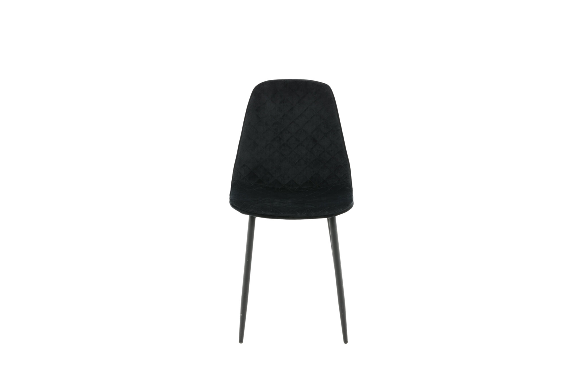Venture Home Esszimmerstuhl »Polar Diamond, 2er-Set Esszimmerstühle in Grau-Samt, 150 kg belastbar« () 2 Stk.Polsterstuhl, Samt-Bezug, Metallbeine, Diamantsteppung, edel