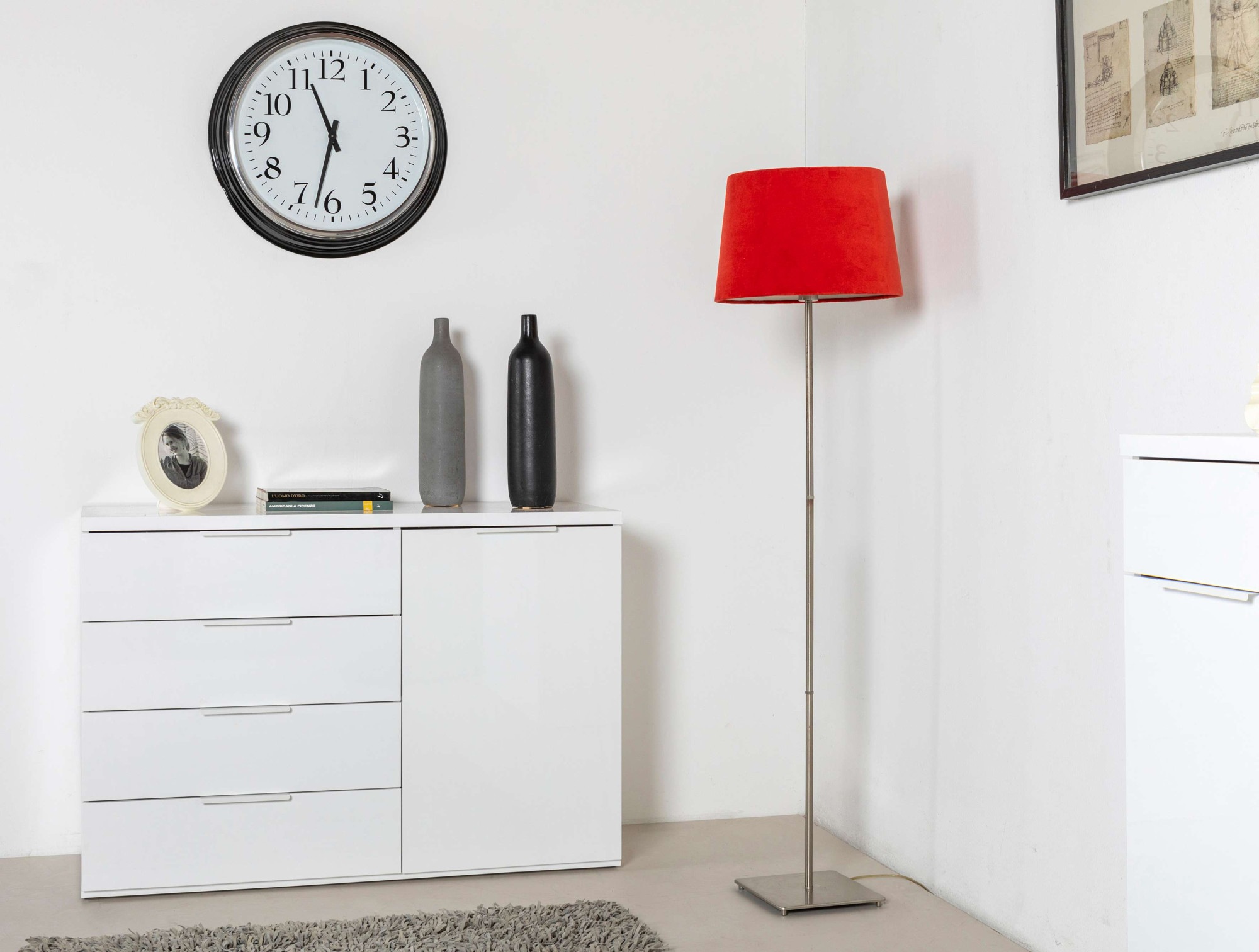Composad Kommode »Mundi, Lowboard, TV-Board, TV-Kommode, Fernsehschrank«, (1 St.), mit 4 Schubladen und 1 Tür hochglanz lackiert