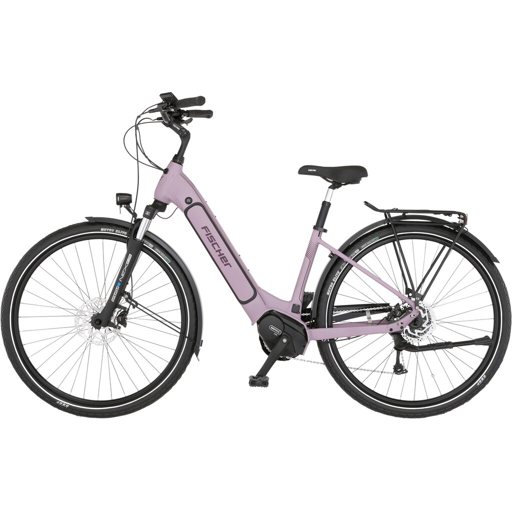 FISCHER Fahrrad E-Bike »CITA 3.3I 630«, 9 Gang, Shimano, Nexus, Mittelmotor 250 W, (Schloss)