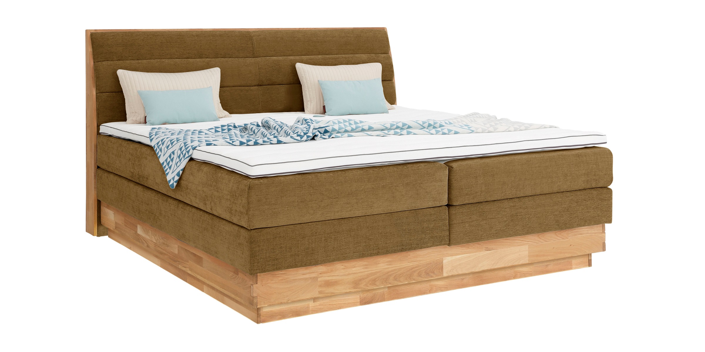 OTTO home Boxspringbett »Jenna« ohne LED-Beleuchtung, mit zertifizierten, r günstig online kaufen