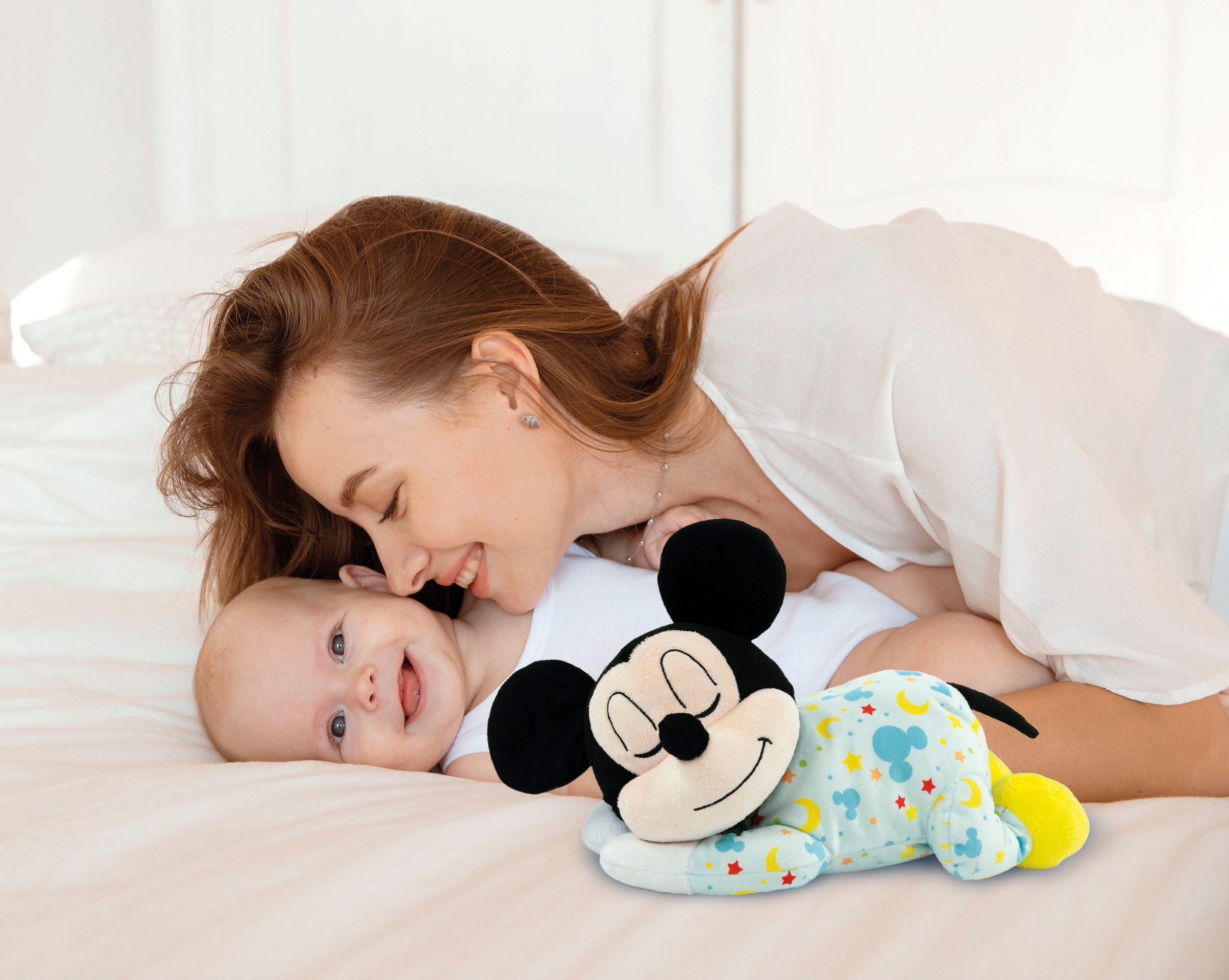 Clementoni® Plüschfigur »Disney Baby, Schlafender Baby Mickey«, mit Licht und Sound; Made in Europe