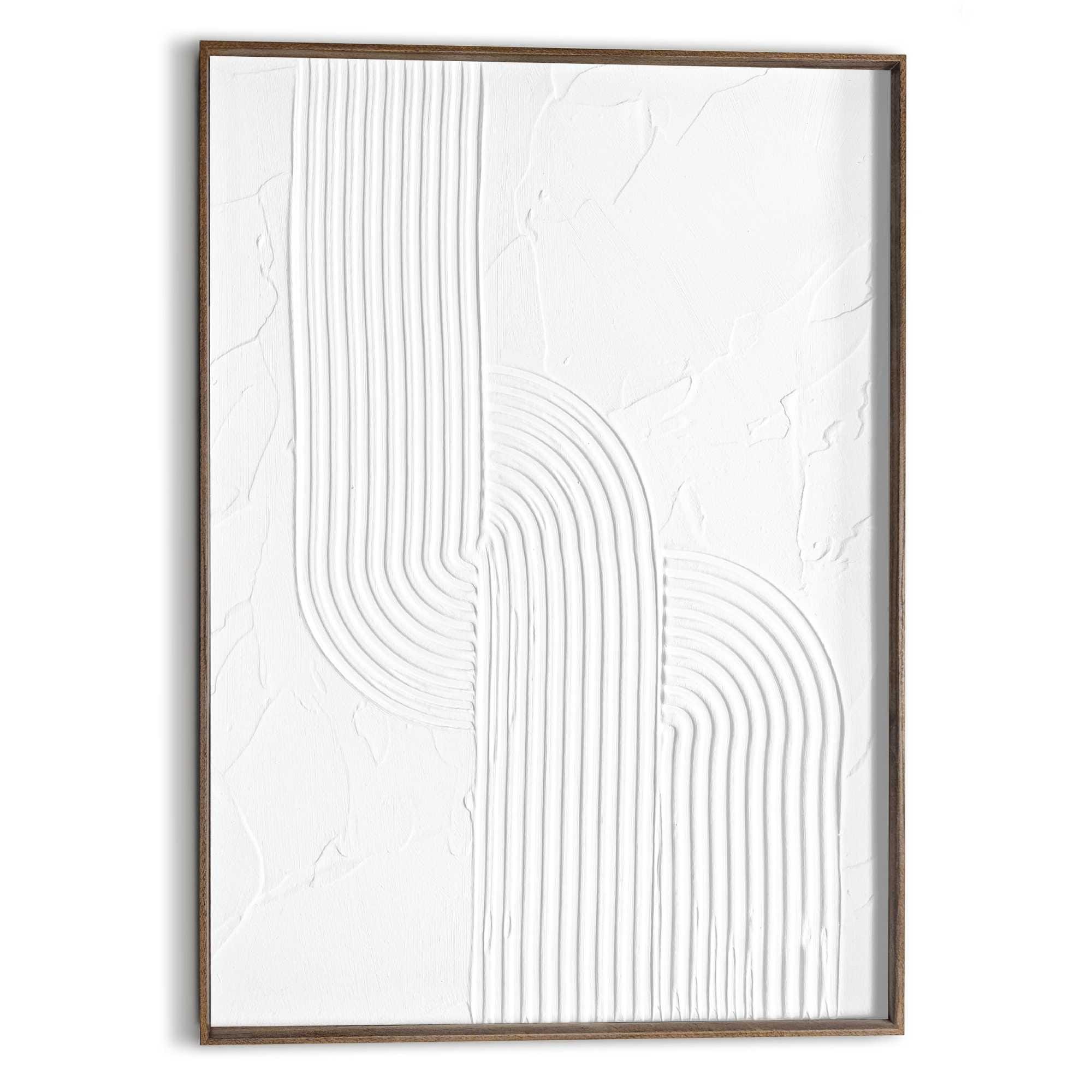 Reinders! Wandbild »Reliefmuster« Wohnzimmer - Weiß - MDF - Abstrakt - 50x7 günstig online kaufen