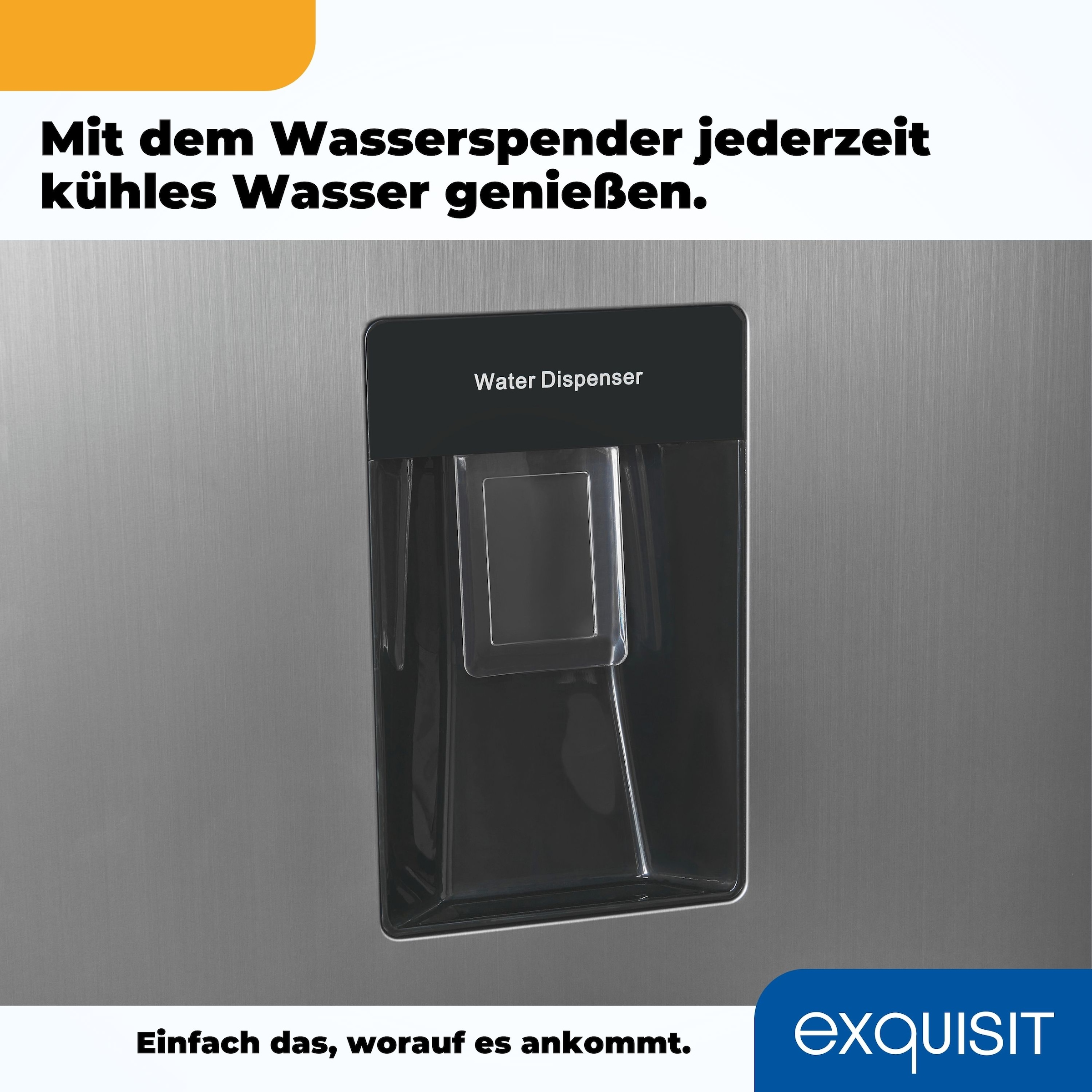 exquisit Kühl-/Gefrierkombination »KGC265-70-WS-040D weiss«, KGC265-70-WS-040D inoxlook, 179,5 cm hoch, 55 cm breit