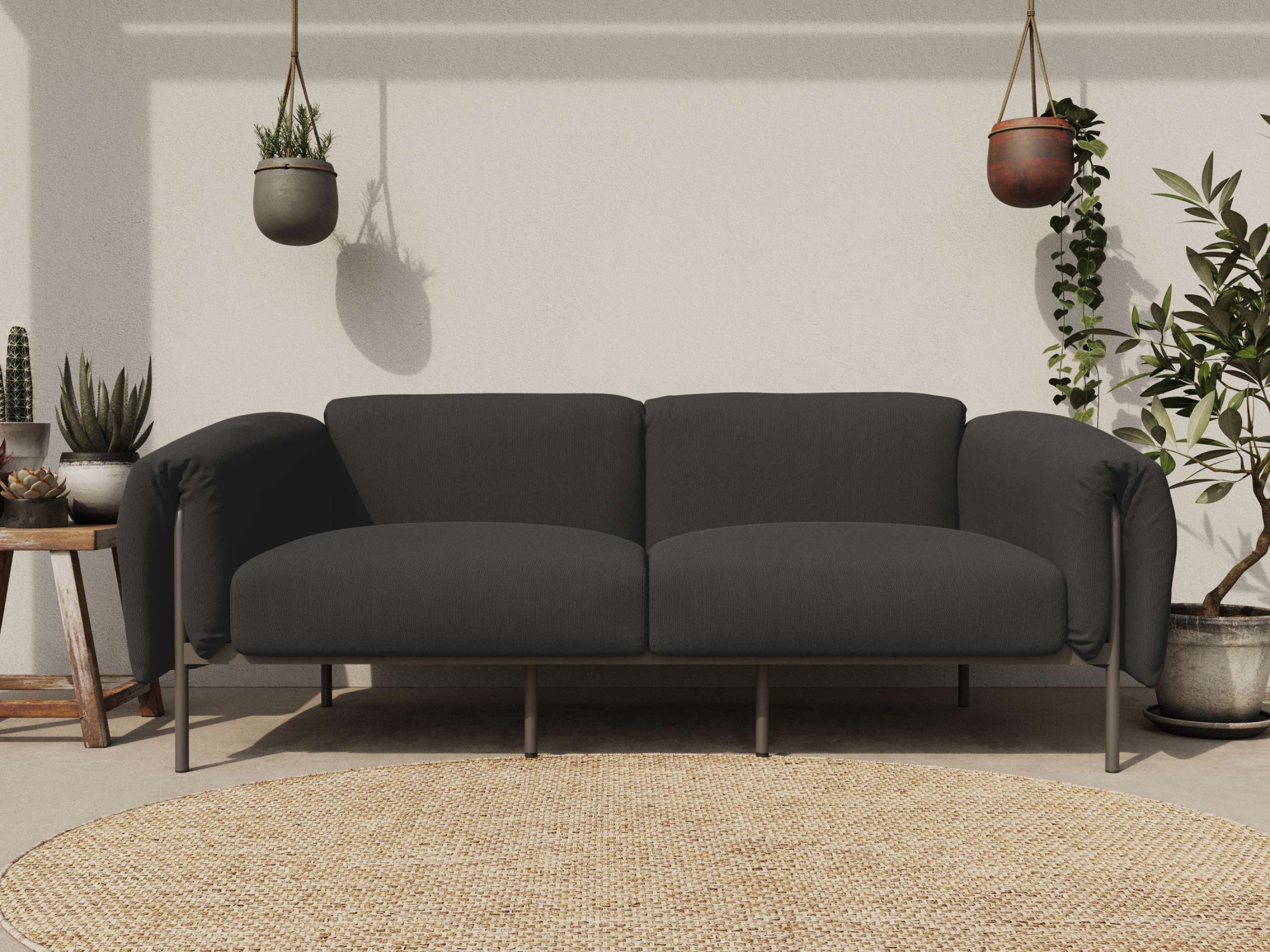 andas 2-Sitzer »Lumi«, Outdoor Gartensofa, wetterfeste Materialien, Breite 186 cm