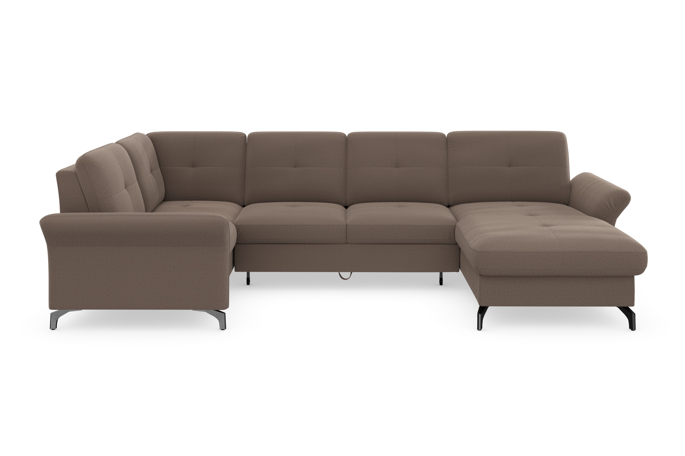 Home affaire Wohnlandschaft »Calando U-Form« wahlweise mit Bettfunktion, Be günstig online kaufen