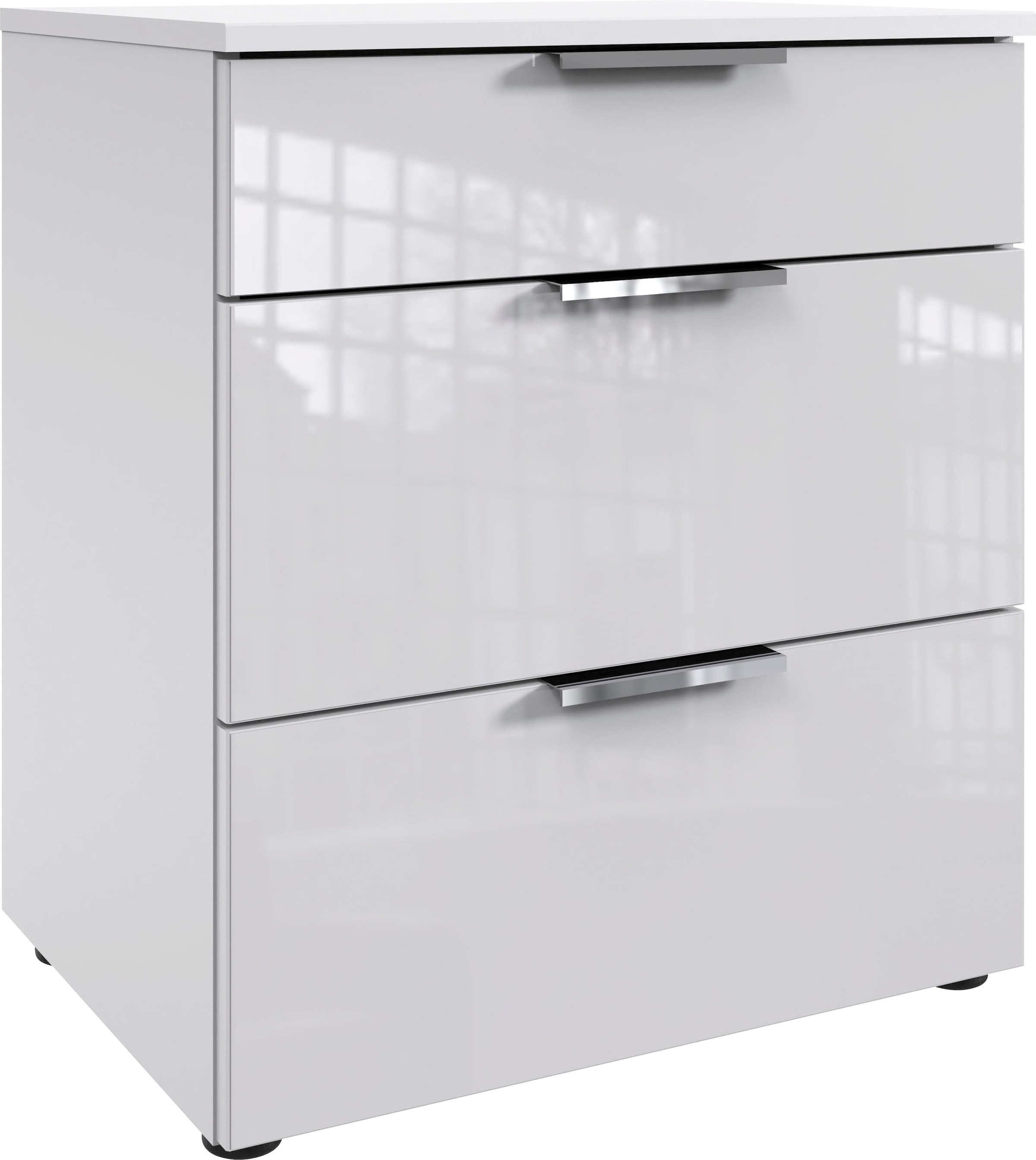 Wimex Nachtkommode »Level36 C by fresh to go«, mit Glaselementen auf der Front, soft-close Funktion, 54cm breit